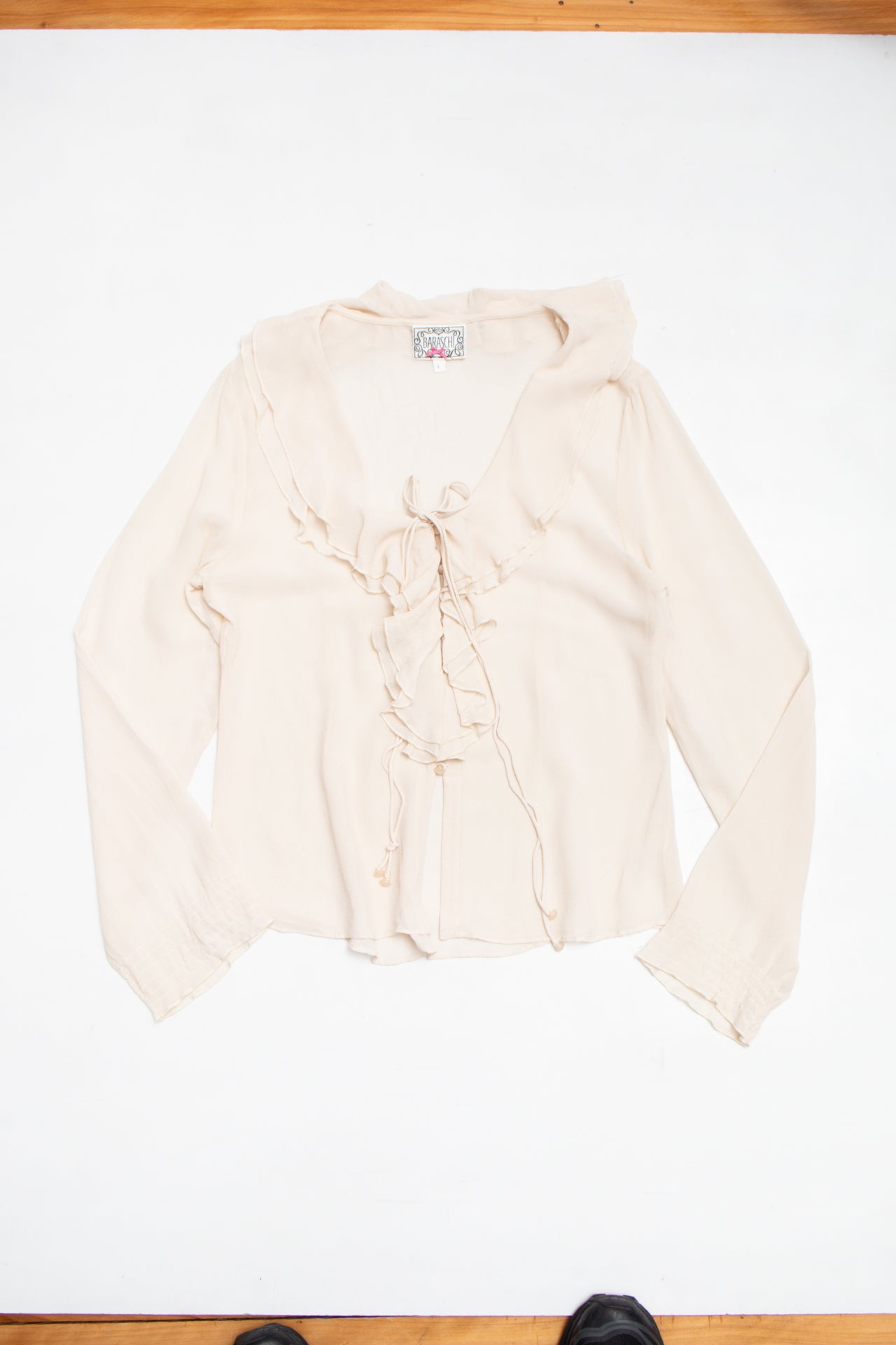 #31 Baraschi cream toned blouse | c. 164 | size 12