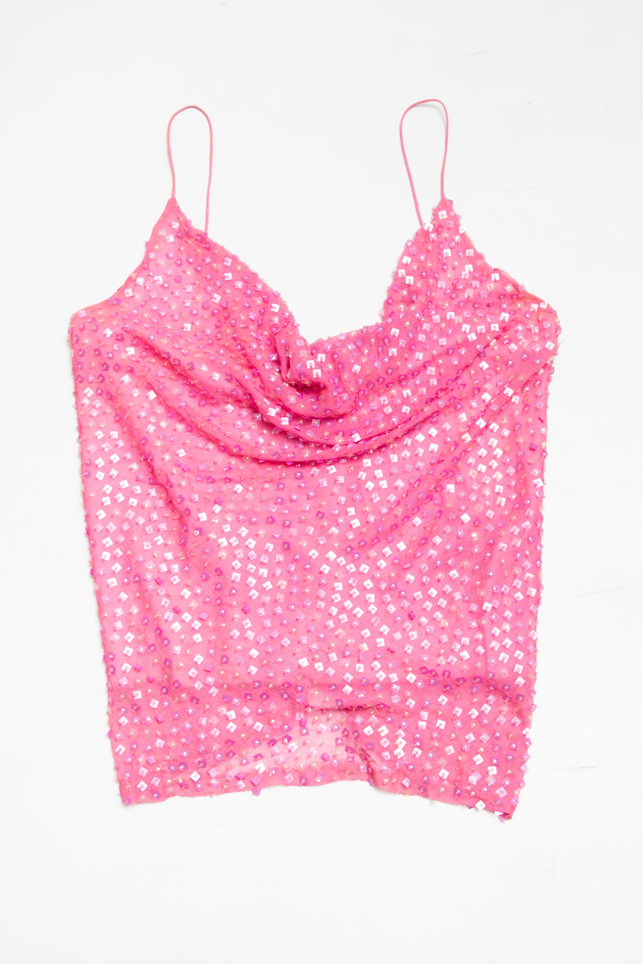 #34 Etxart & Panno pink sequinned tank | c. 164 | size 10