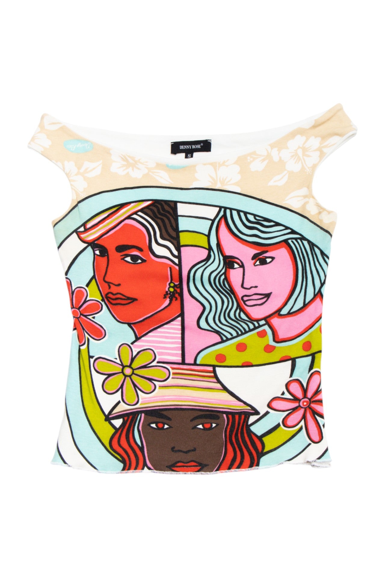 #35 Denny Rose cow-neck top | c. 164 | size 8