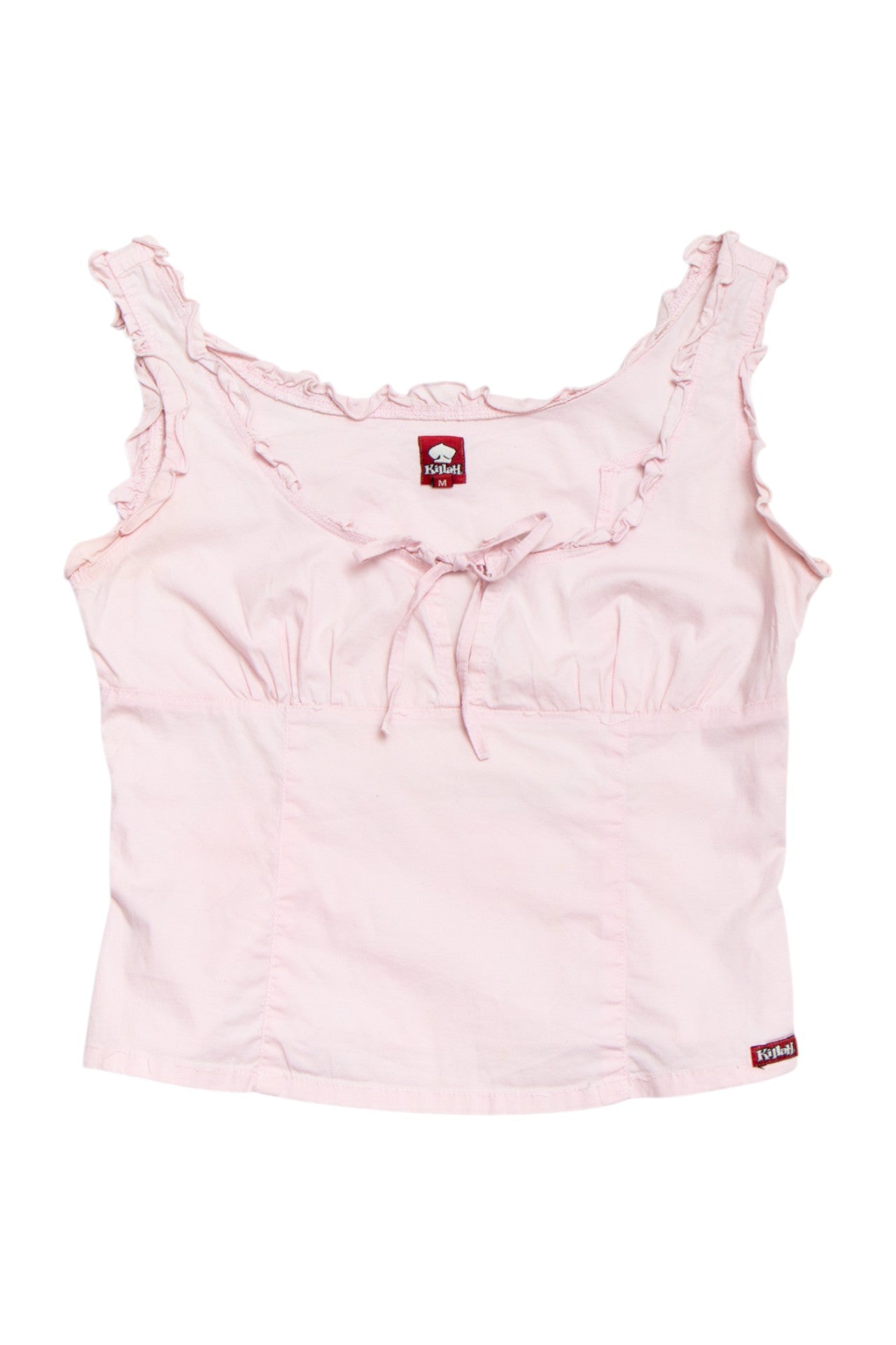 #36 Killah ruffled pink top | c. 164 | size 8