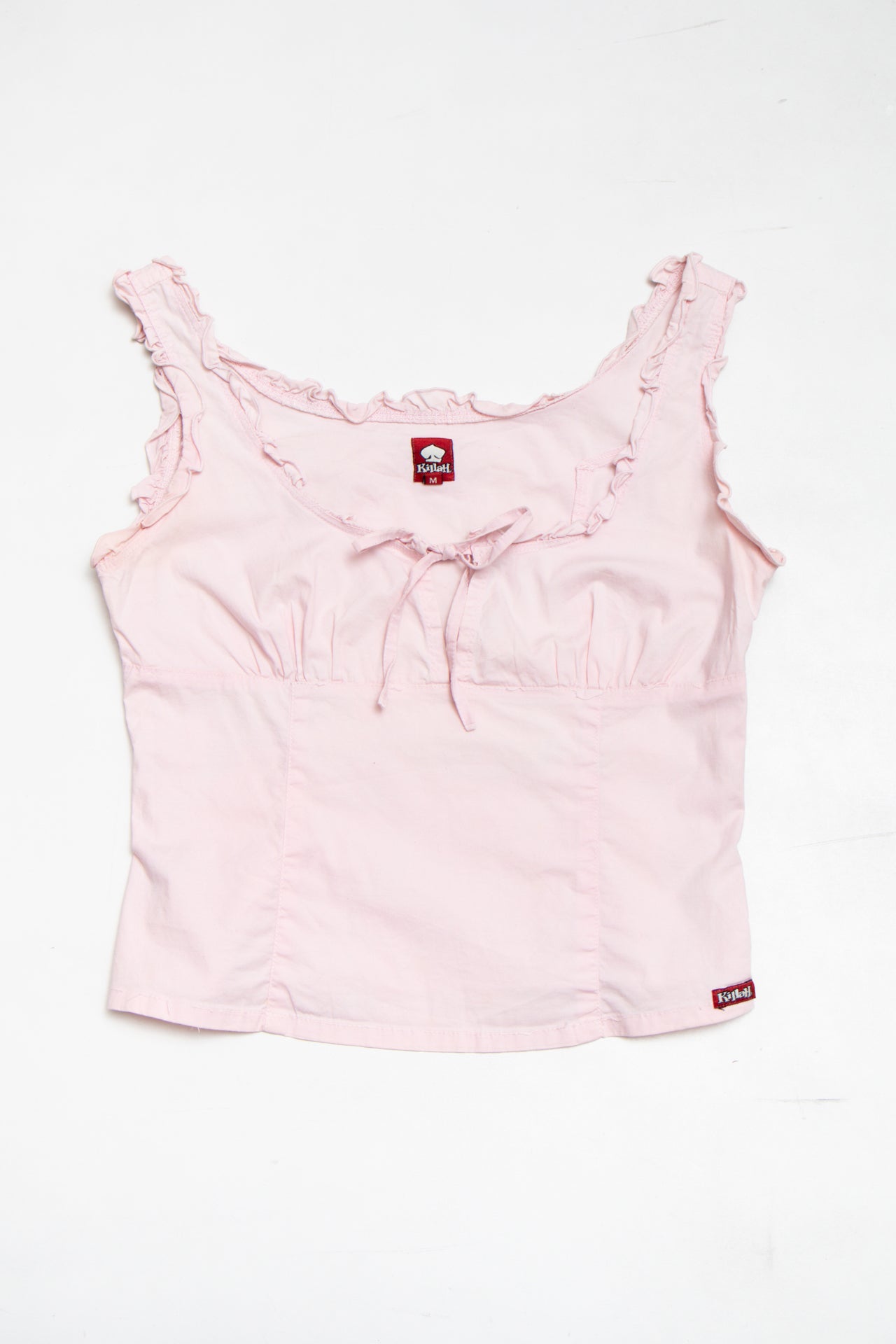 #36 Killah ruffled pink top | c. 164 | size 8