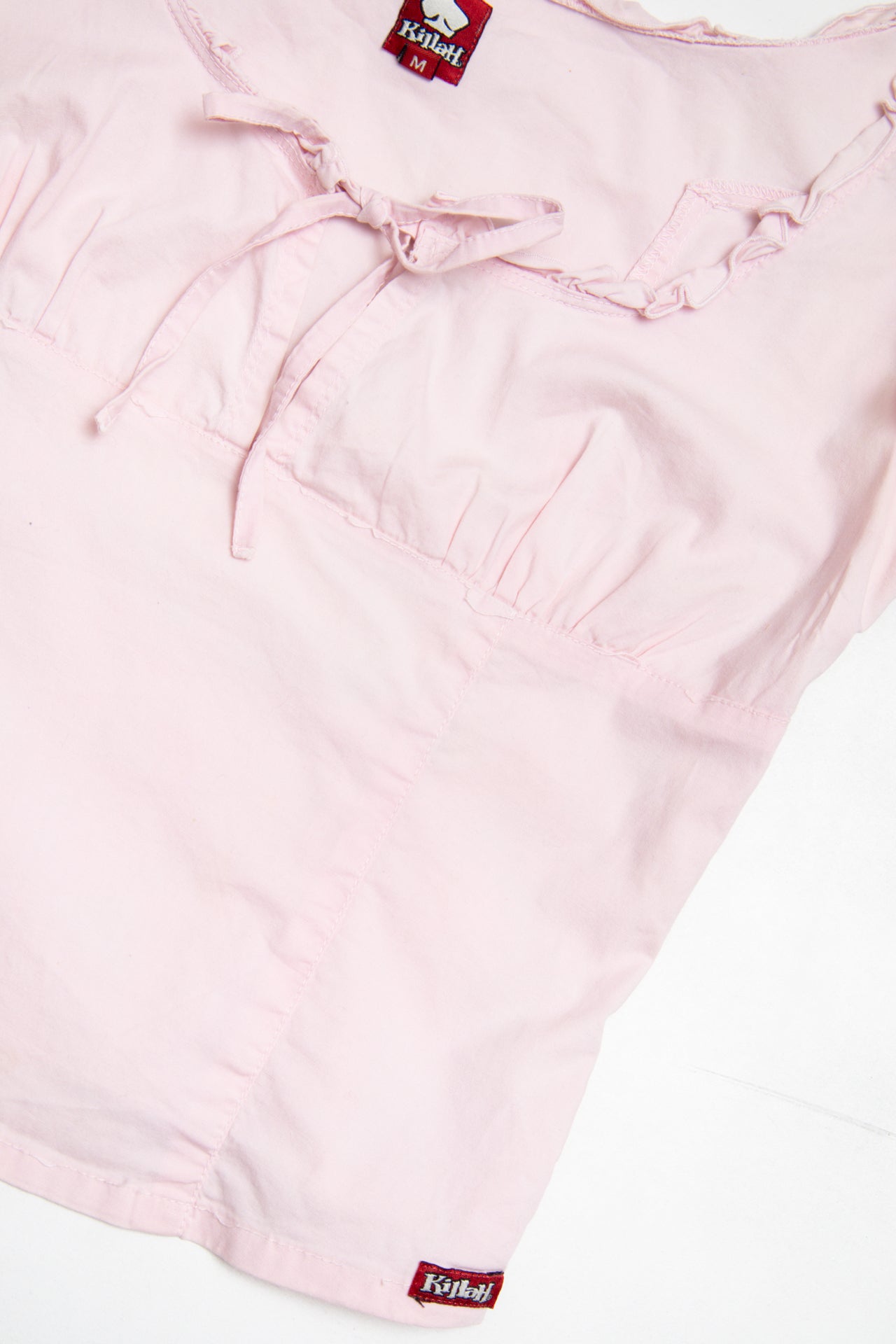 #36 Killah ruffled pink top | c. 164 | size 8