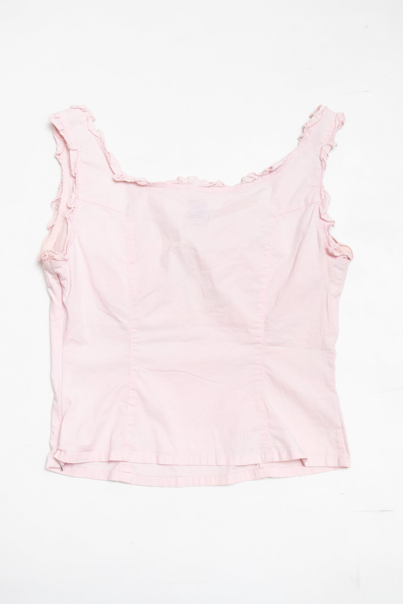 #36 Killah ruffled pink top | c. 164 | size 8