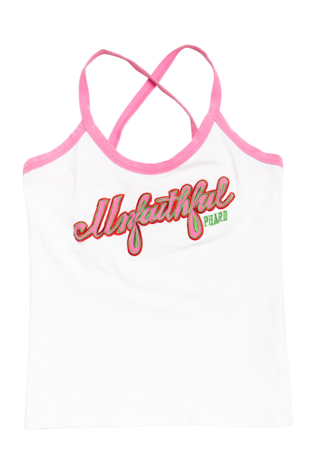 #37 Phard embroidered cross back tank | c. 164 | size 10