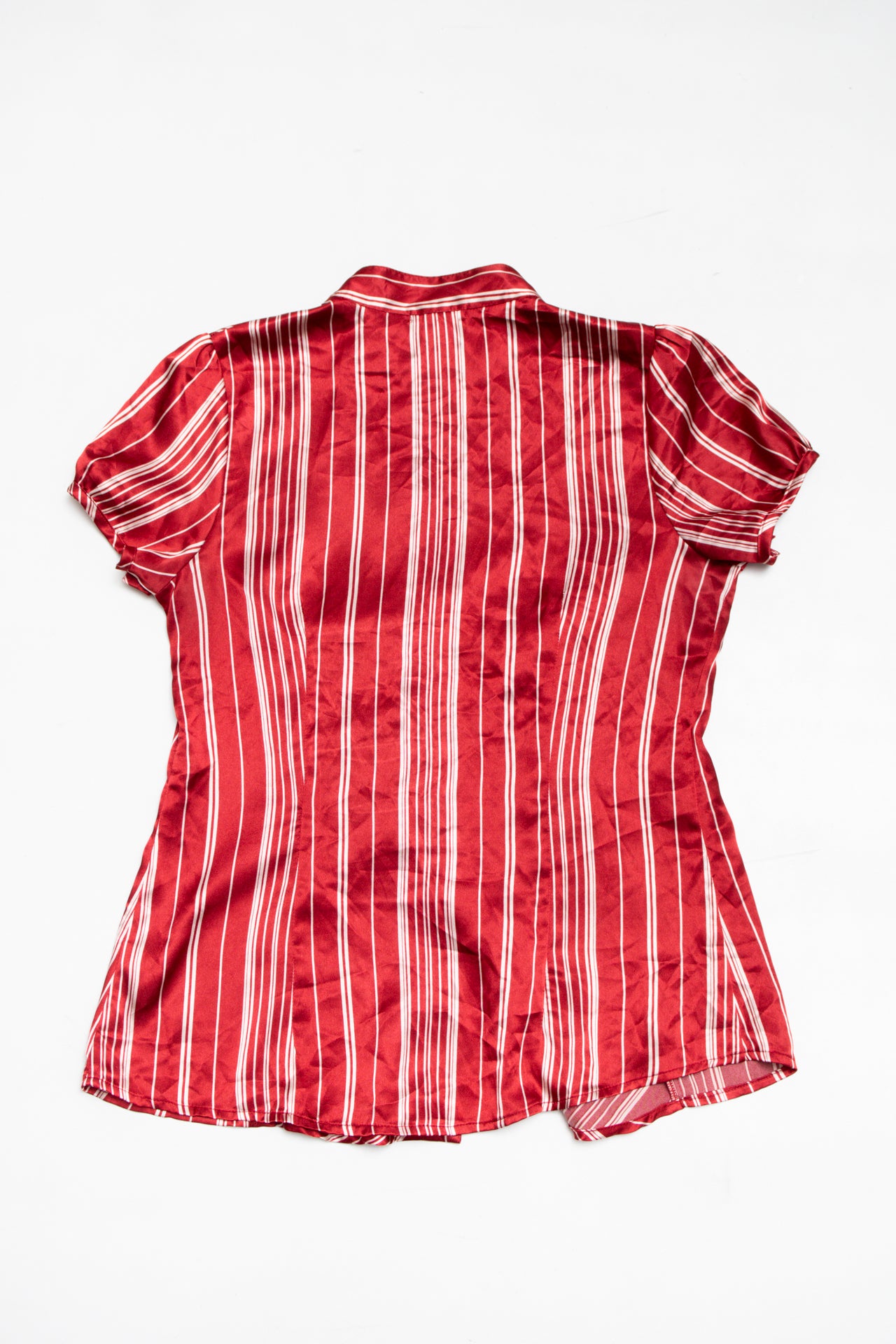 #41 Max Rave striped ruched satin top | c. 164 | size 10