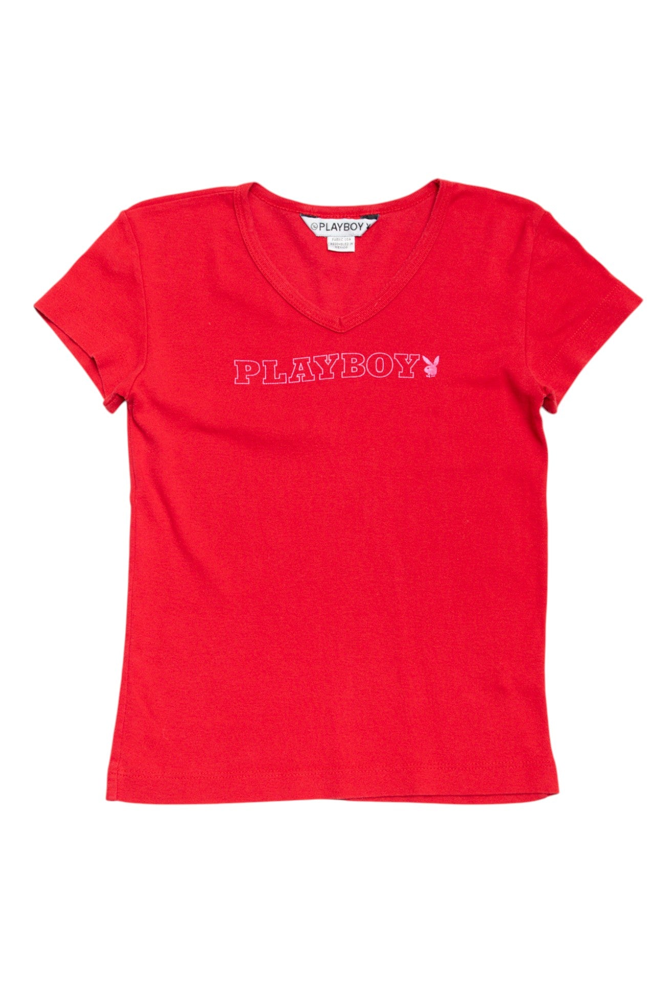 #42 Playboy red/pink tee | c. 164 | size 8