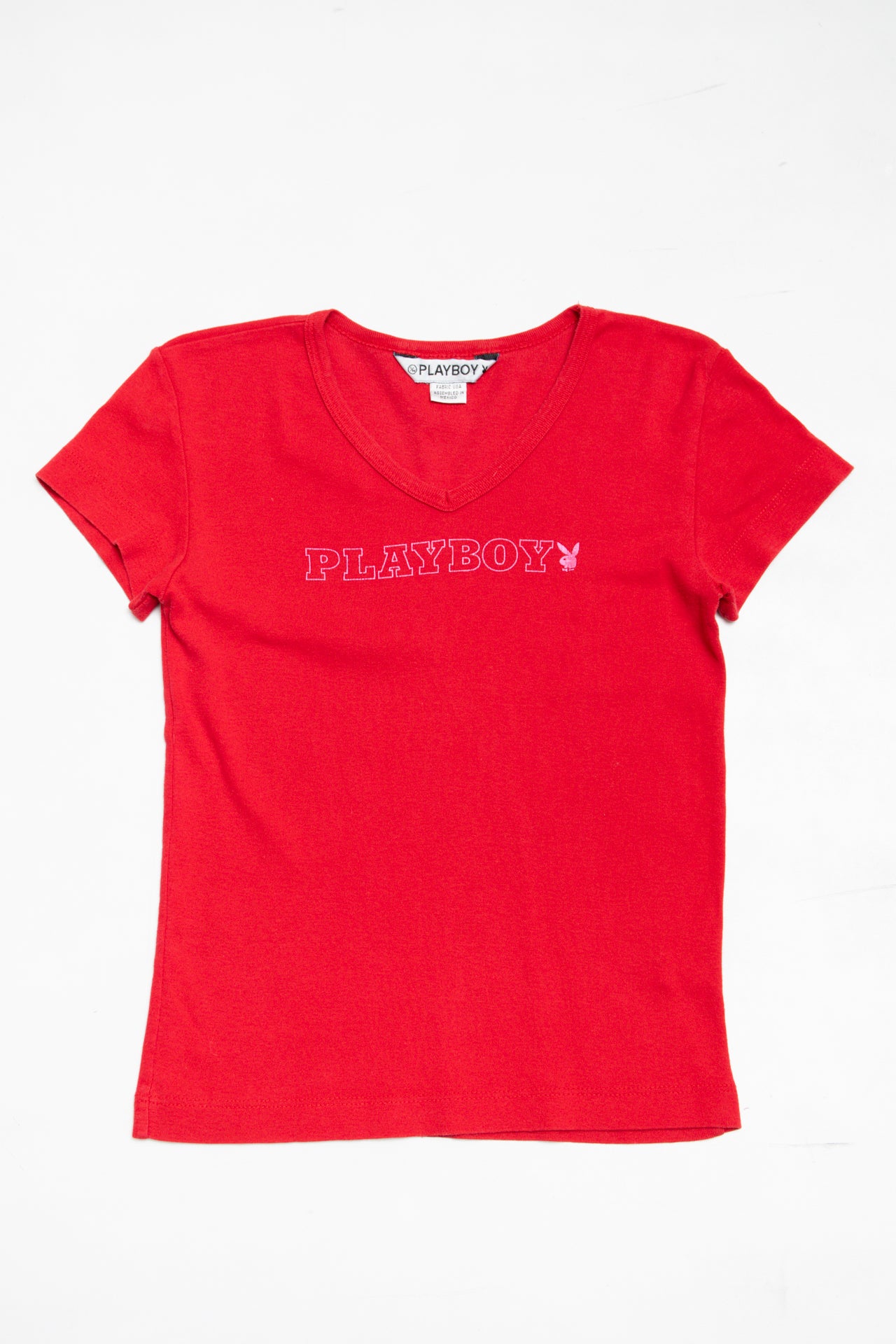 #42 Playboy red/pink tee | c. 164 | size 8