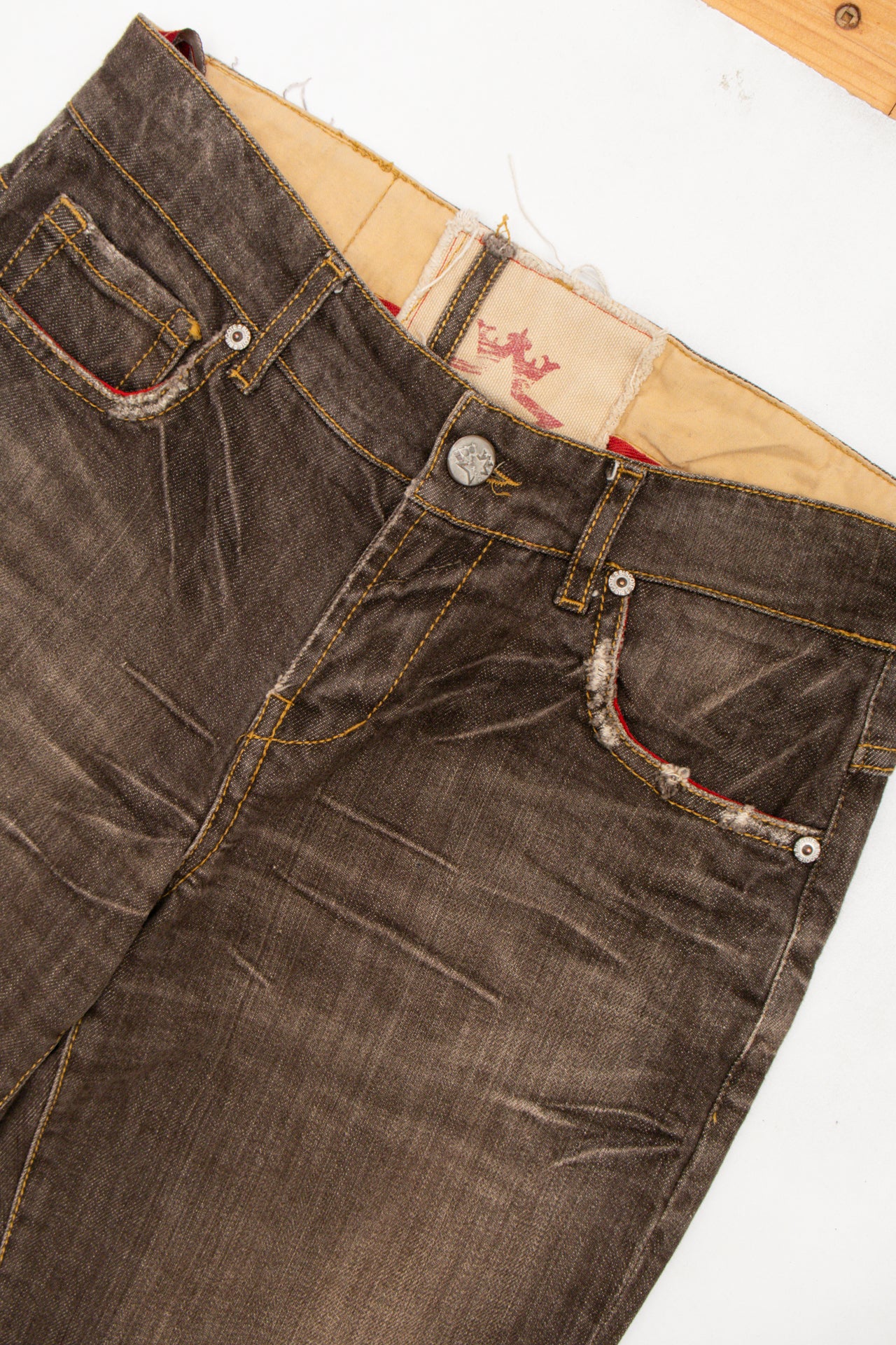 #55 Bucote Brown Wash Jeans | Collection 139 | Size 4/6