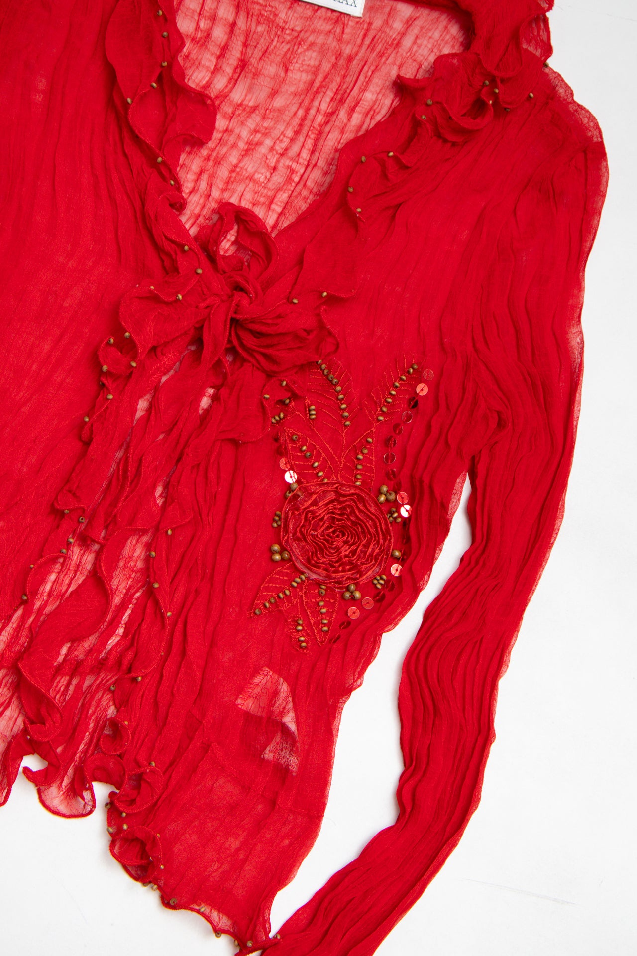 #43 Kaley N Max beaded mesh cardigan | c. 164 | size 10