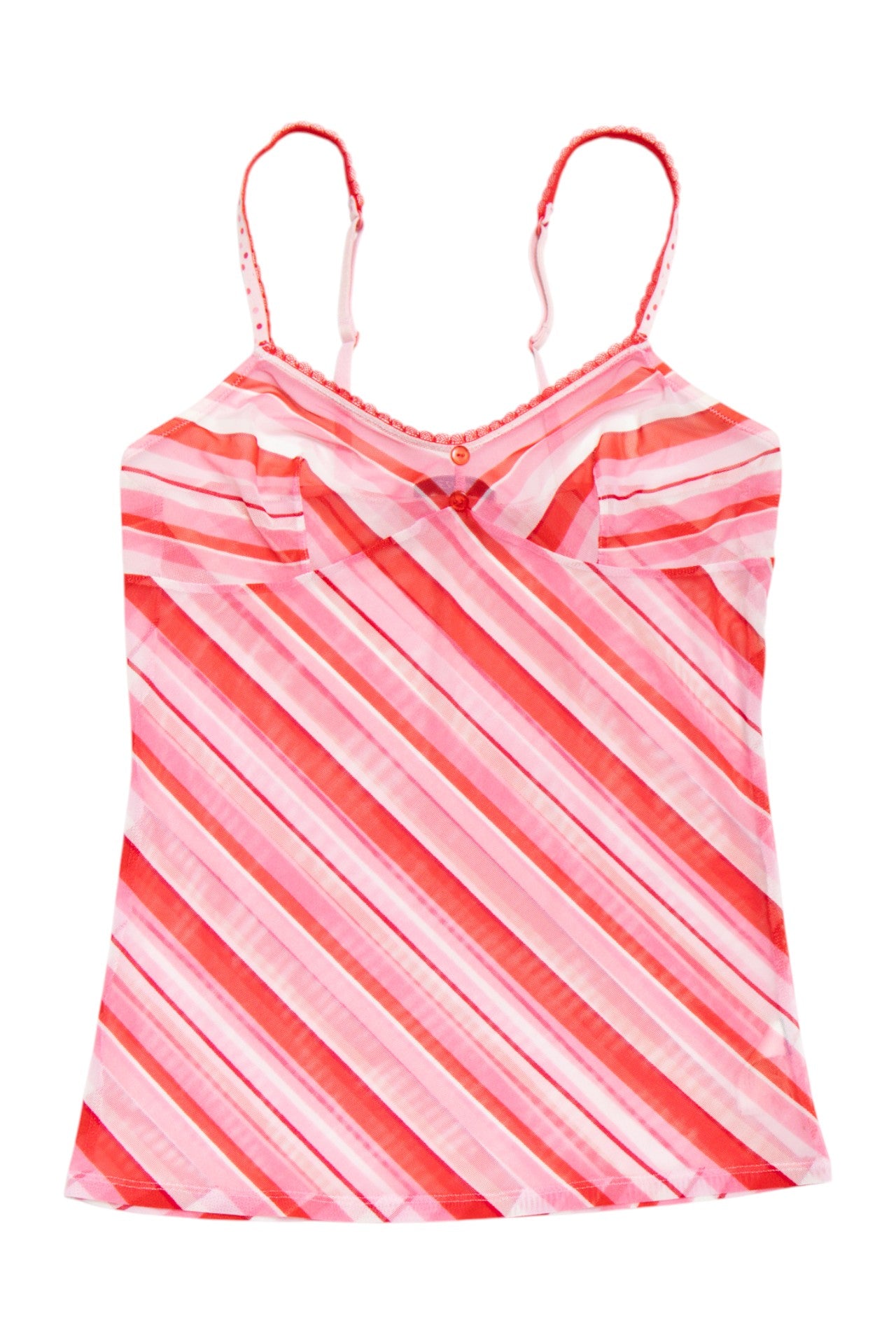 #44 Etam mesh lace trim cami | c. 164 | size 8