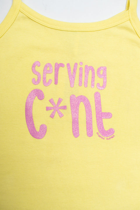 #07 Serving C*nt Yellow Tank | Size 8