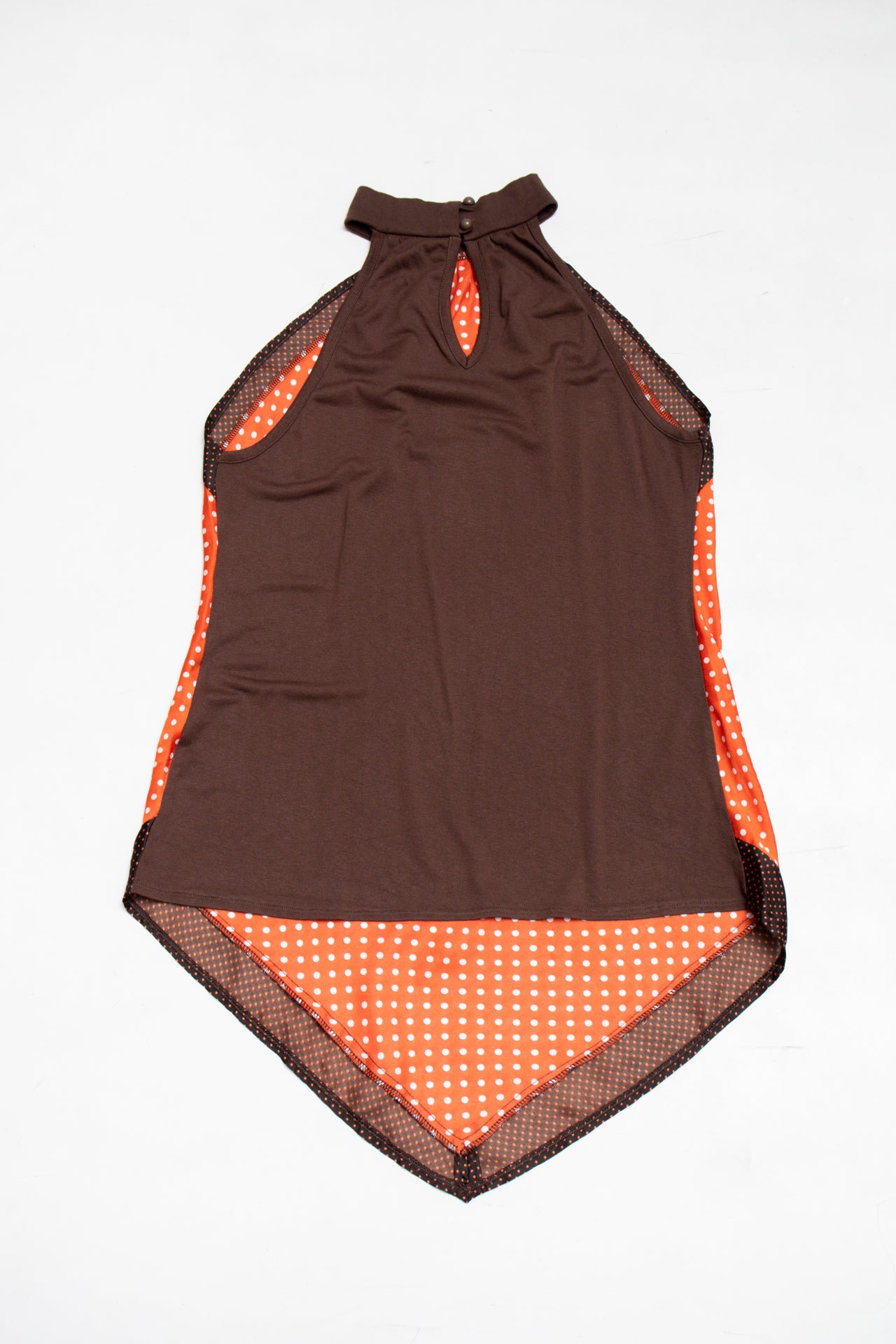 #45 Promod polka dot halter top | c. 164 | size 12