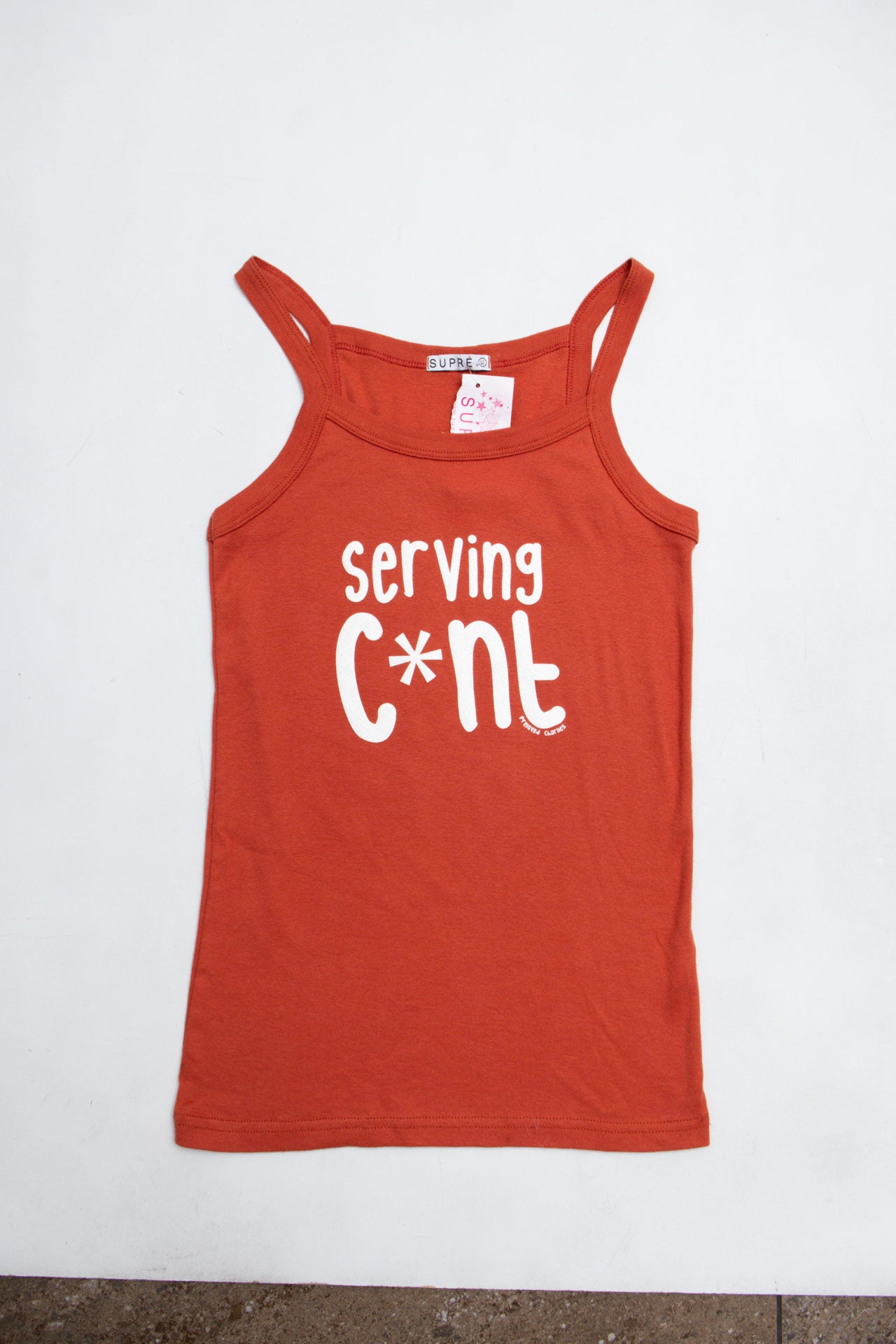 #10 Serving C*nt Orange Tank | Size 8