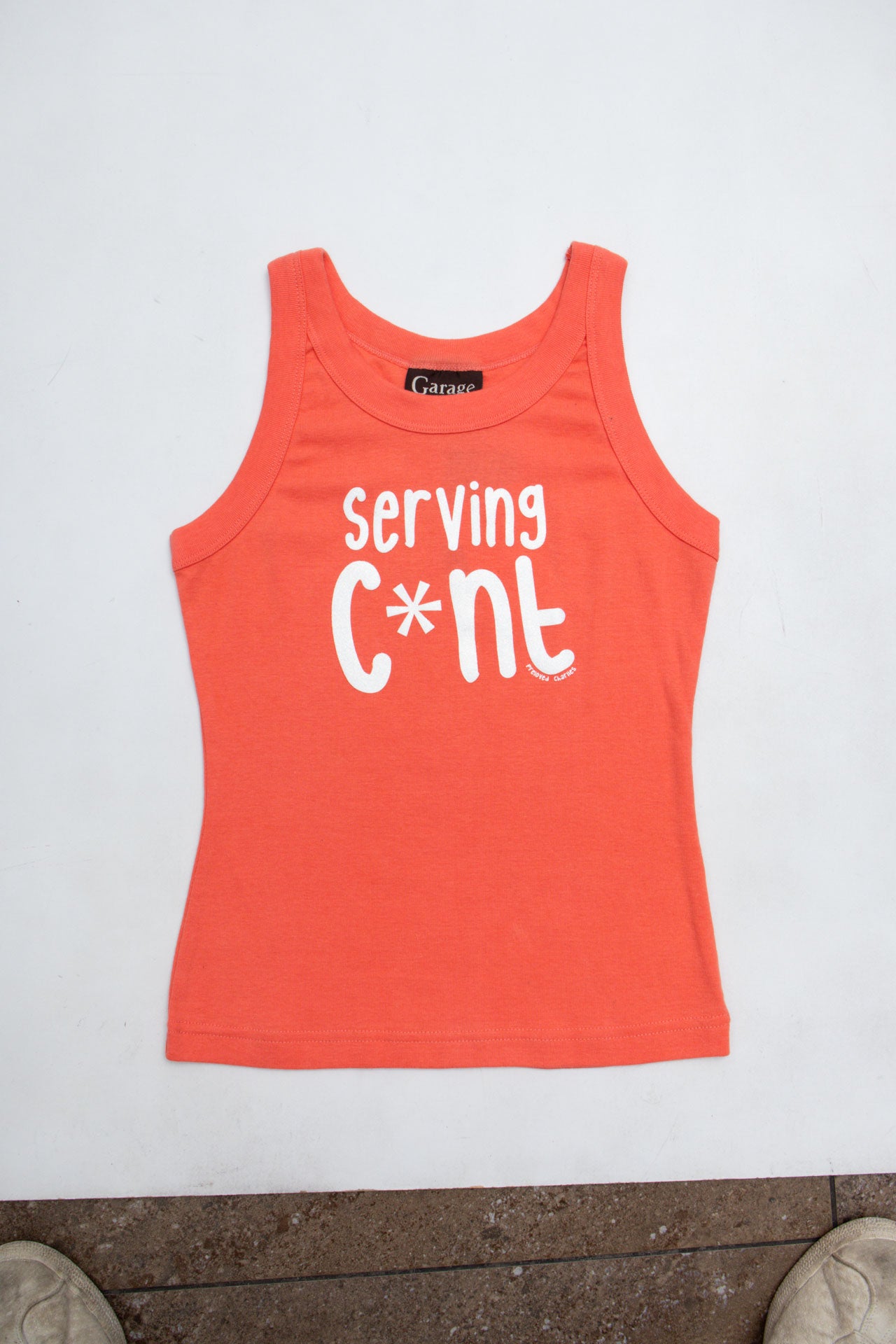 #11 Serving C*nt Orange Tank | Size 8