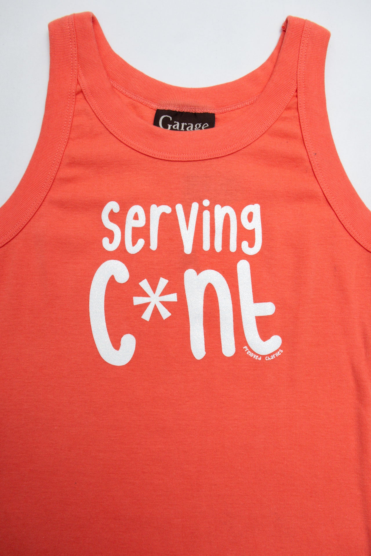 #11 Serving C*nt Orange Tank | Size 8