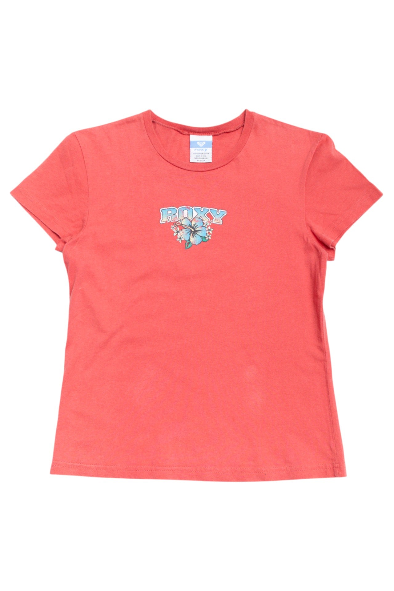 #50 Roxy hibiscus cotton tee | c. 164 | size 8/10