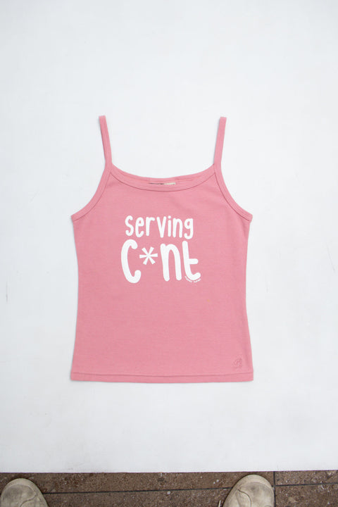 #16 Serving C*nt Pink Tank | Size 10