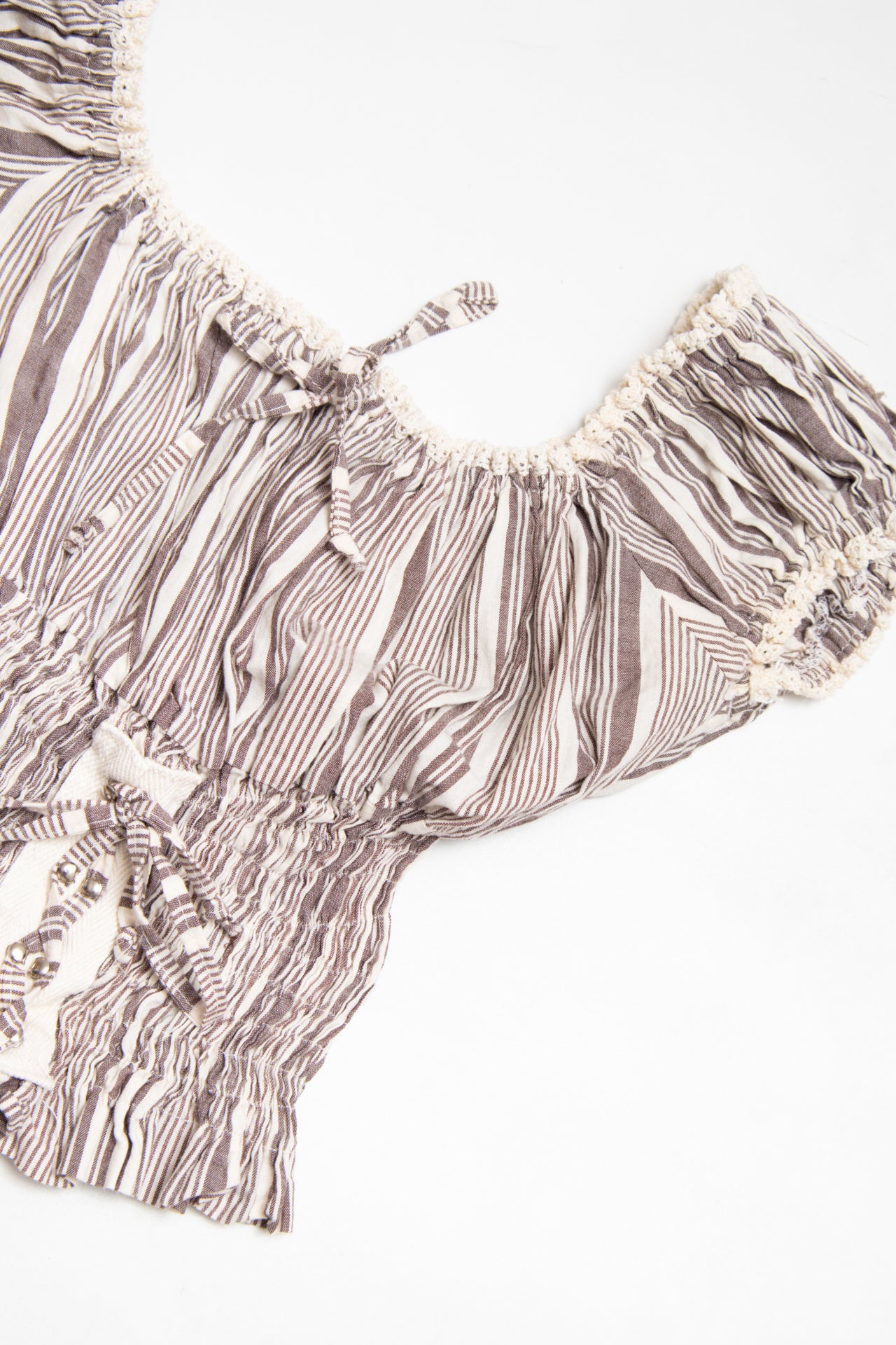 #56 Paul Brial cow-neck striped top | c. 164 | size 8