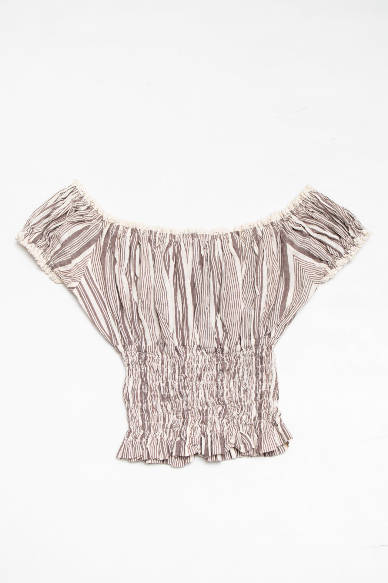 #56 Paul Brial cow-neck striped top | c. 164 | size 8