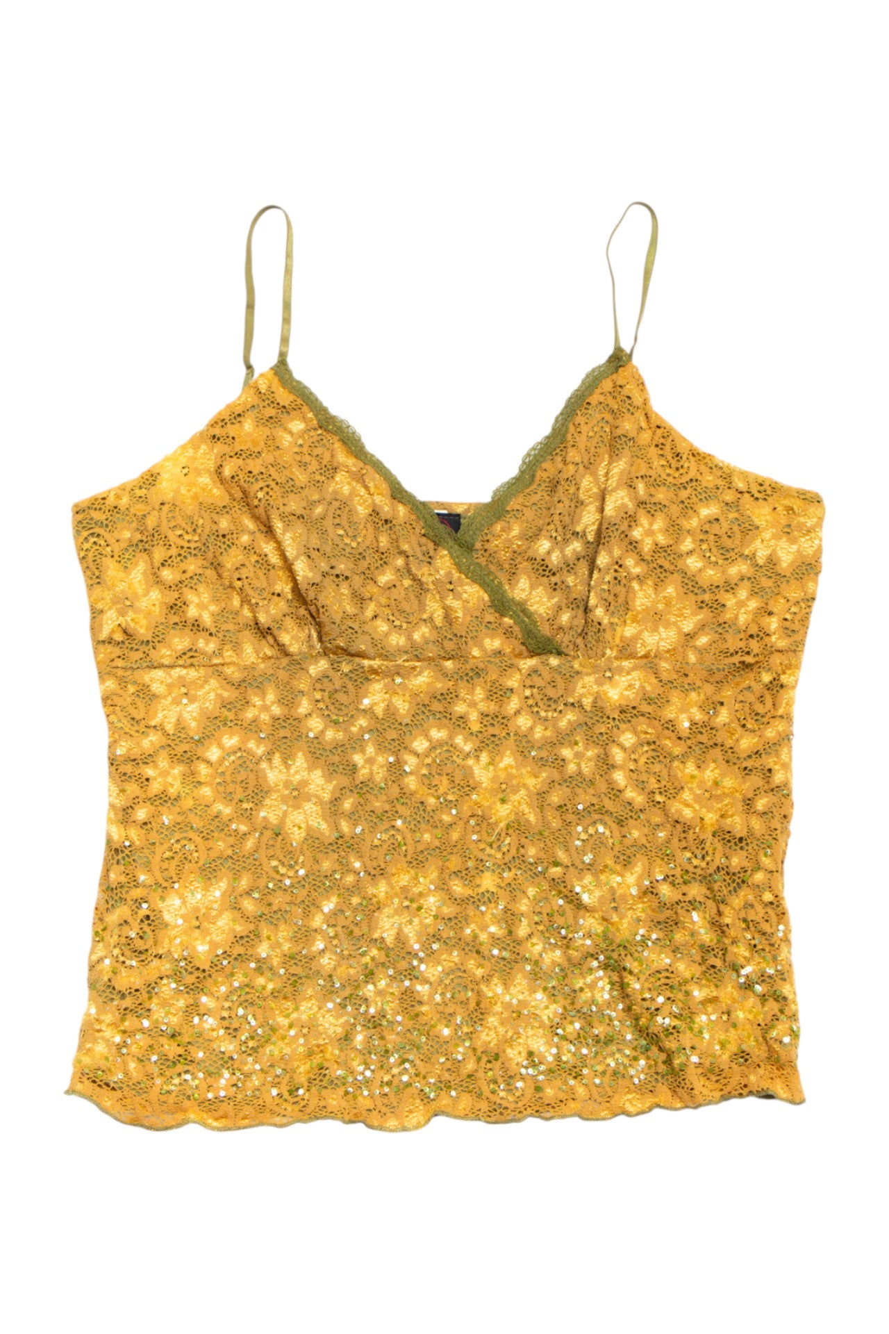 #59 Studio Y sequinned lace cami | c. 164 | size 14/16