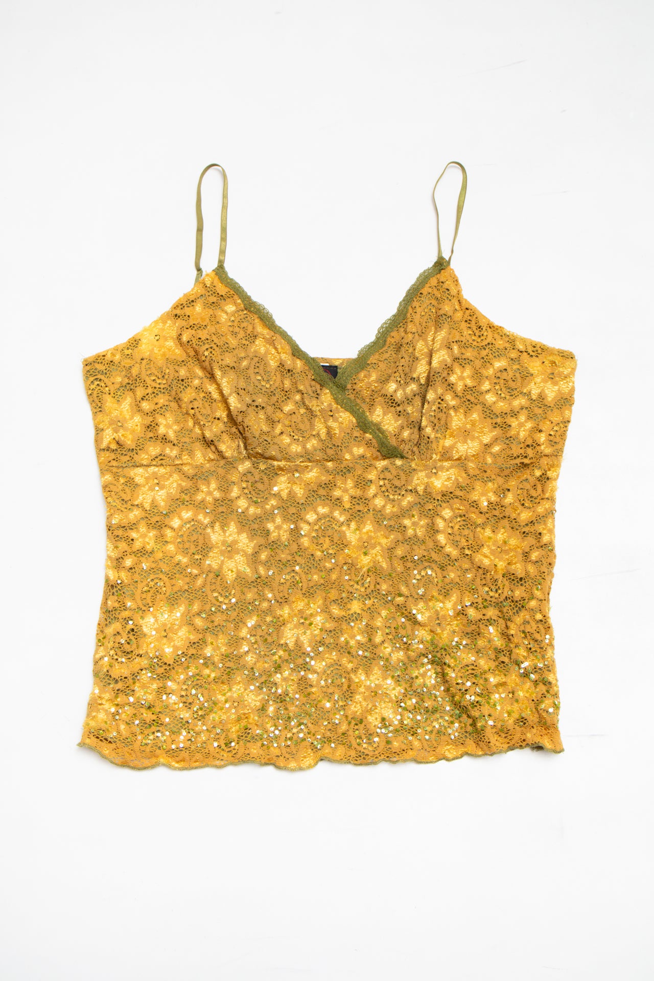#59 Studio Y sequinned lace cami | c. 164 | size 14/16