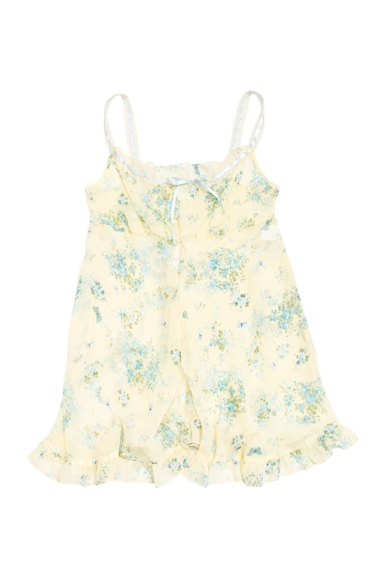 #60 California Dynasty floral baby doll top | c. 164 | size 8