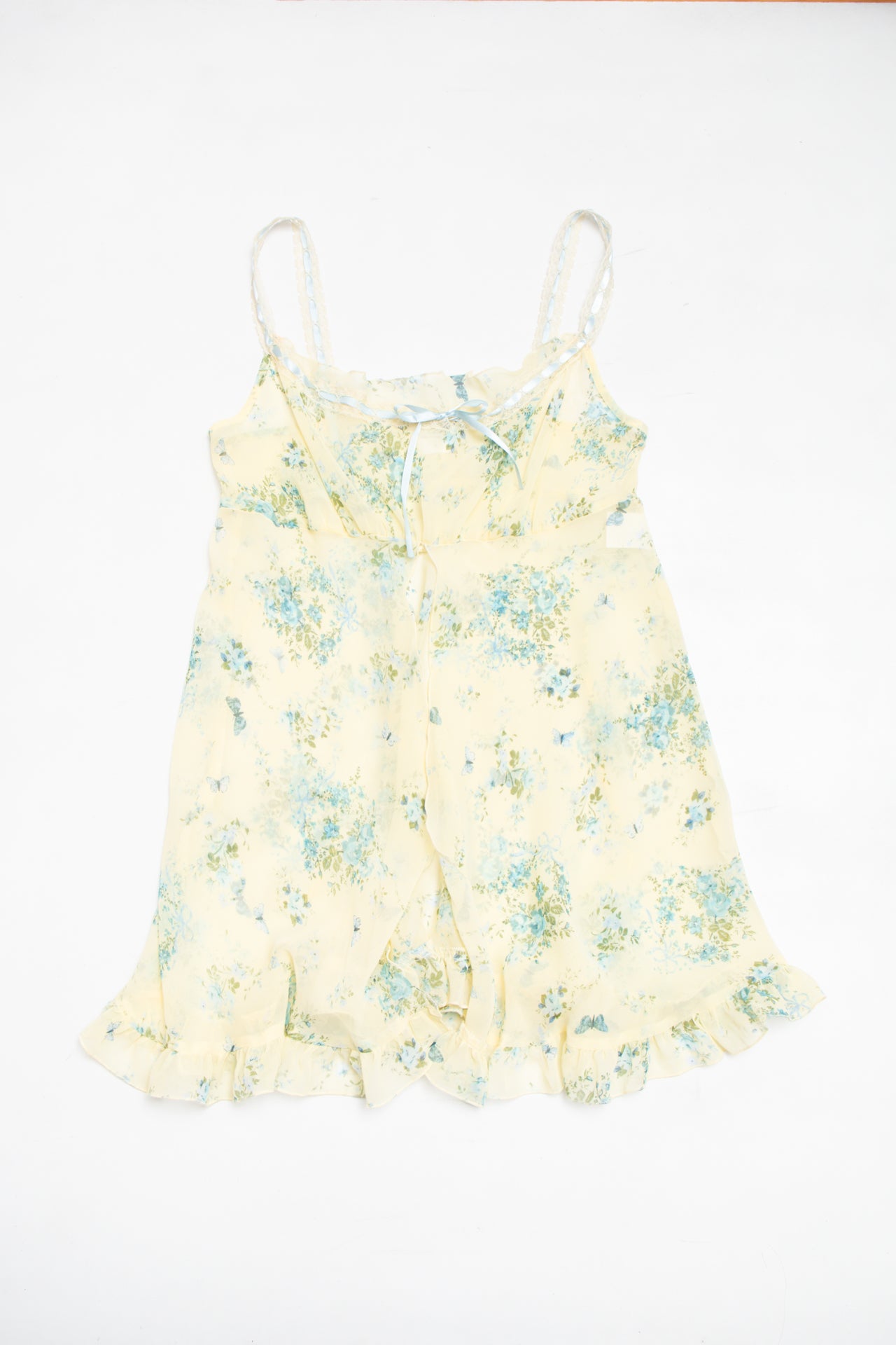#60 California Dynasty floral baby doll top | c. 164 | size 8