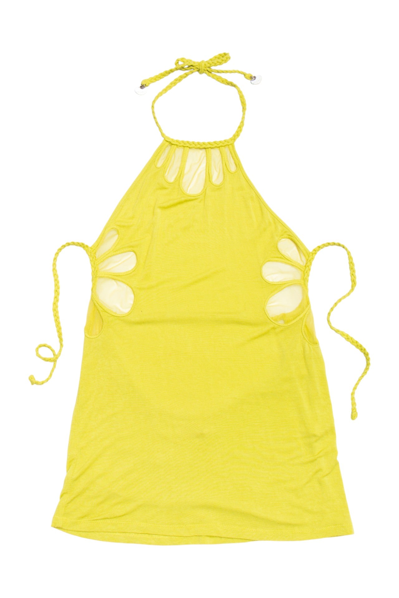 #62 Bacirubati lime green halter top | c. 164 | size 6