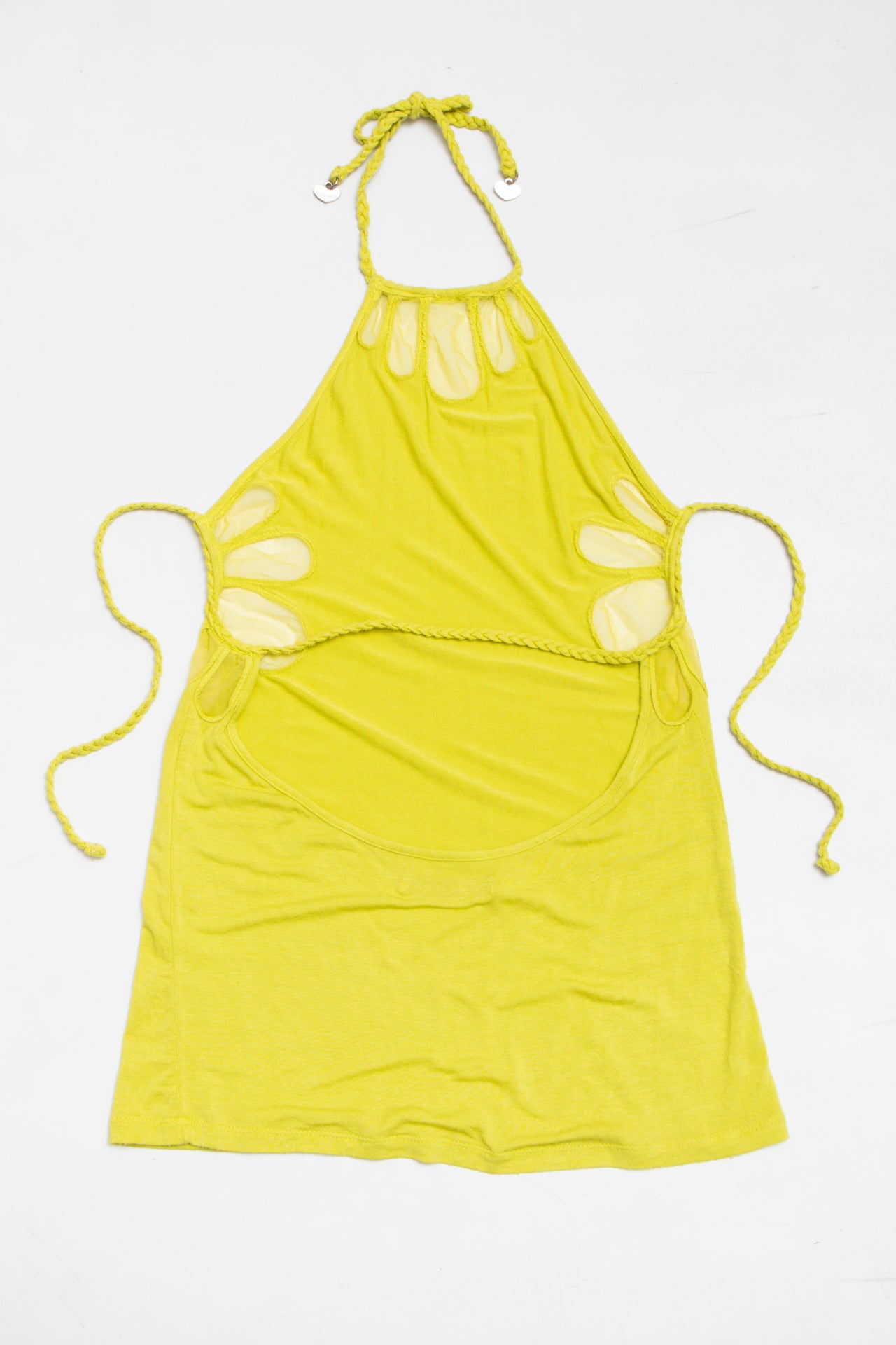 #62 Bacirubati lime green halter top | c. 164 | size 6