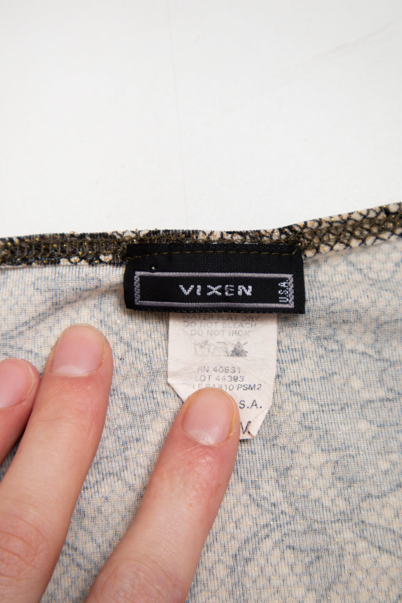#63 Vixen glitter cow-neck top | c. 164 | size 10