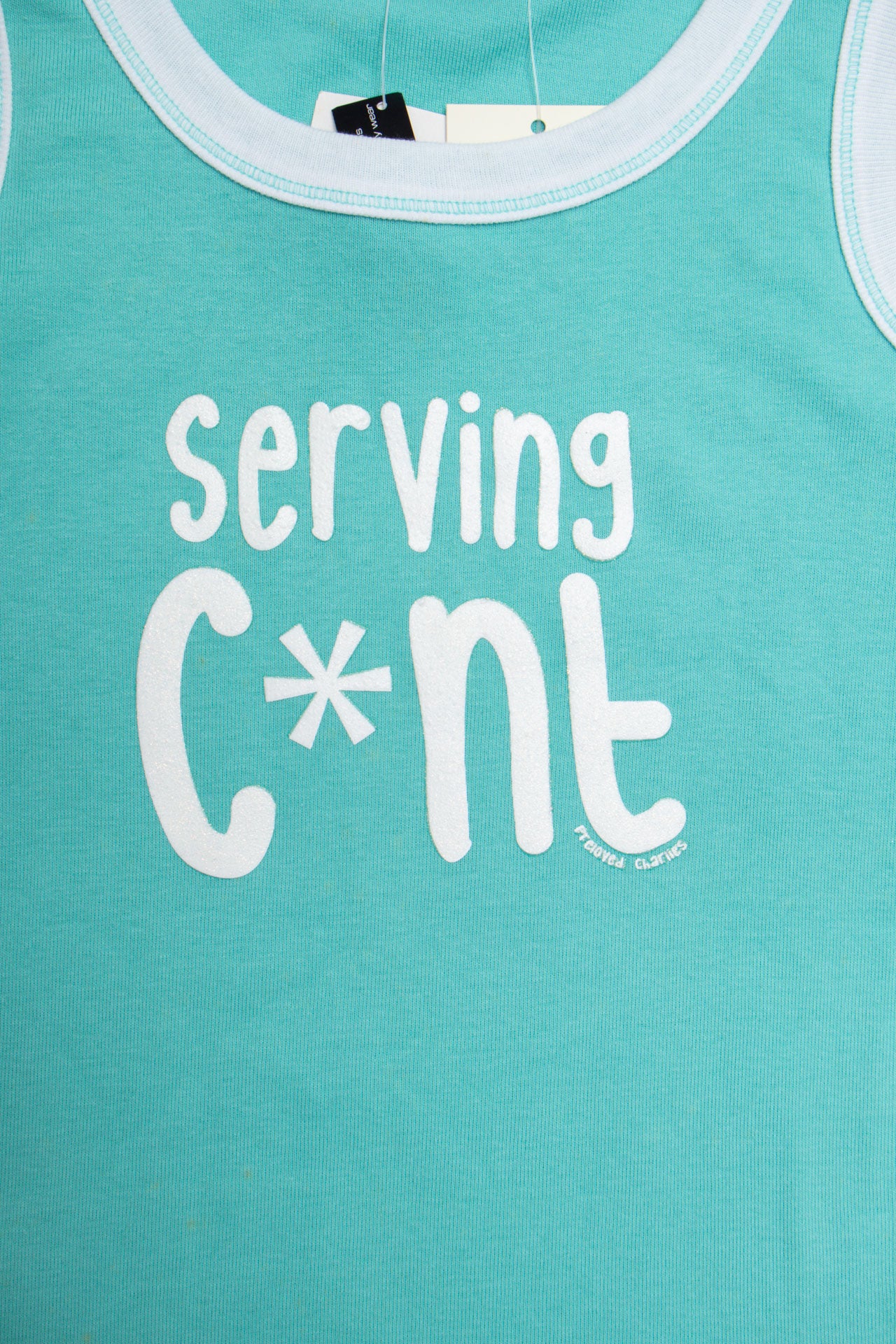 #25 Serving C*nt Blue Tank | Size 10