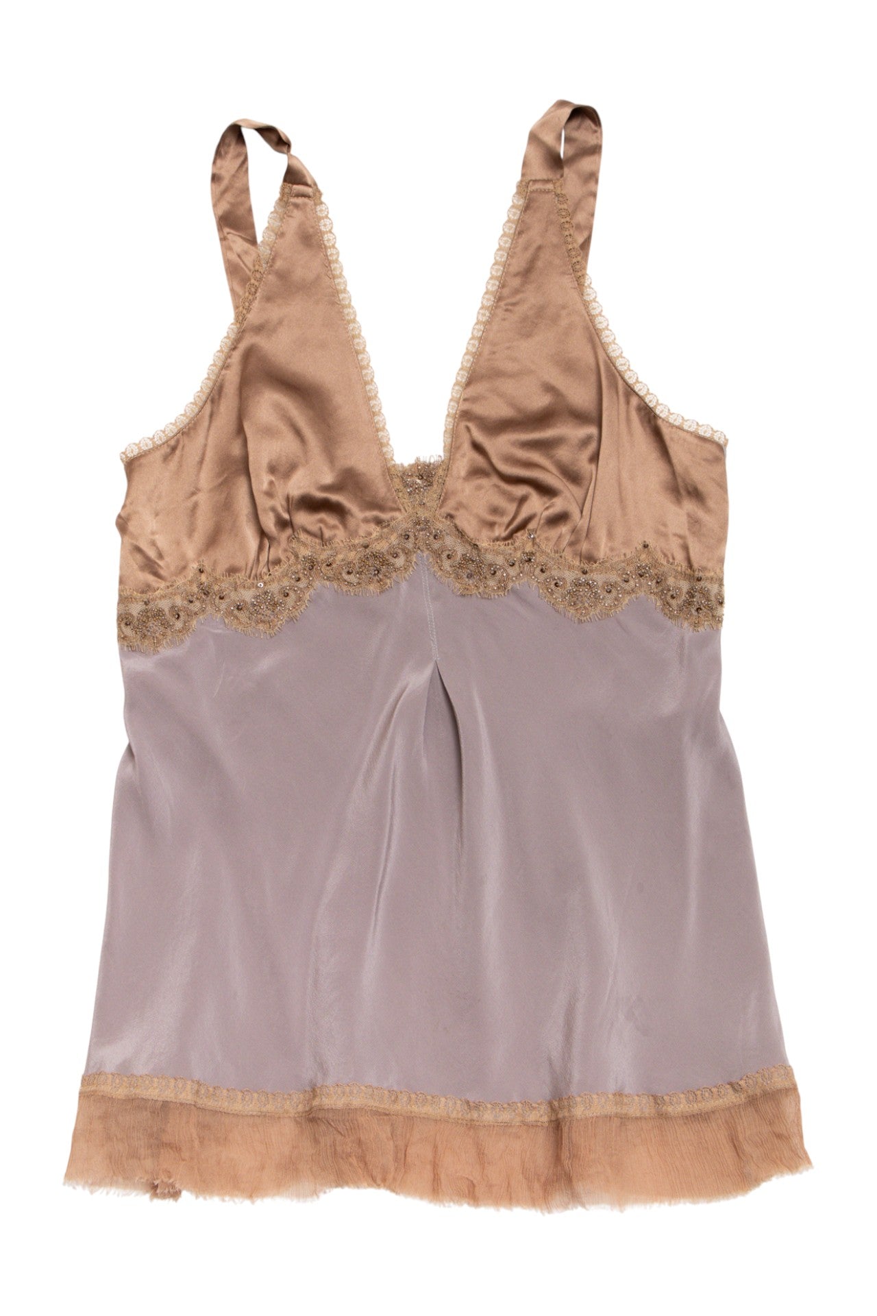 #65 Neiman Moreus beaded silk cami | c. 164 | size 8