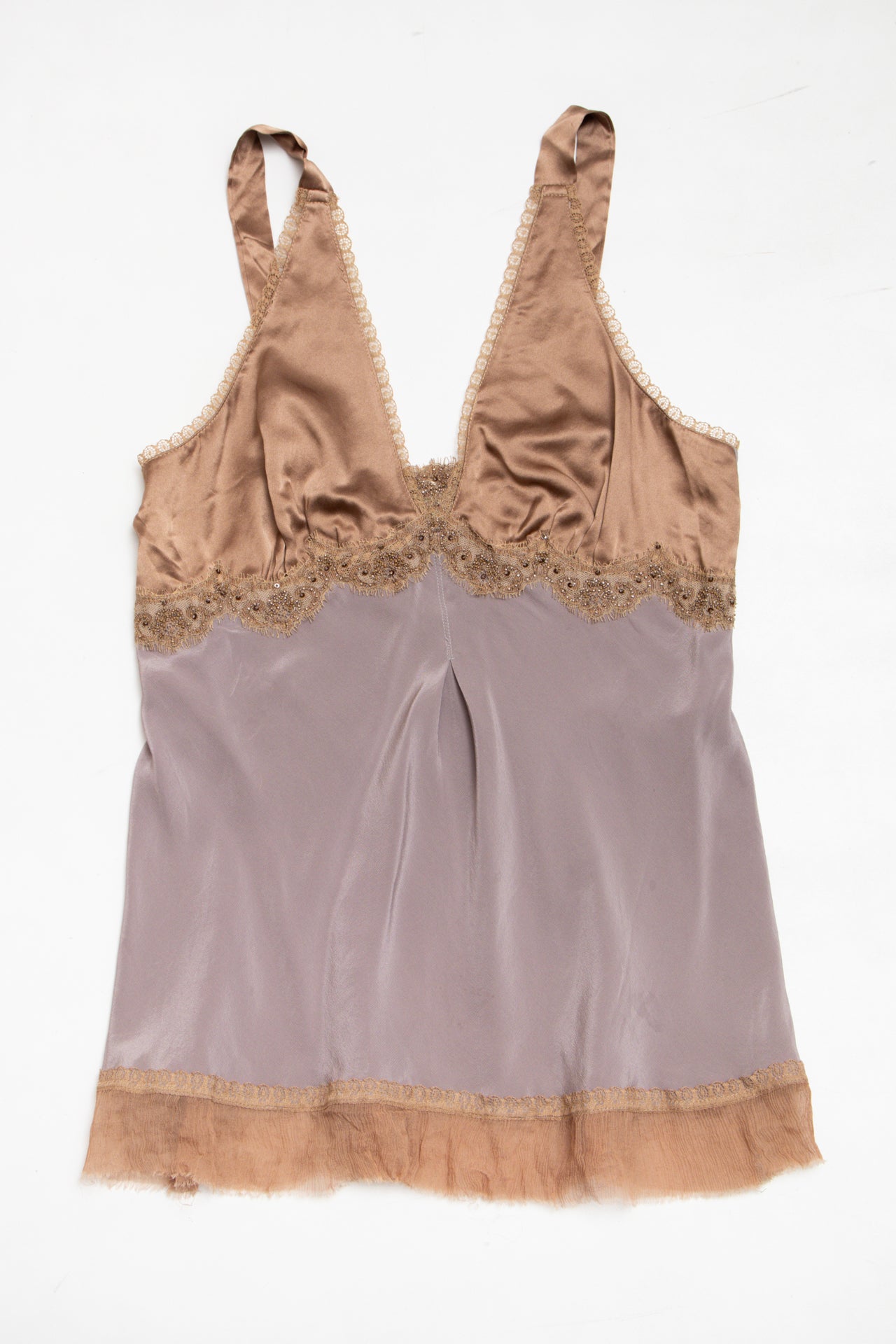 #65 Neiman Moreus beaded silk cami | c. 164 | size 8