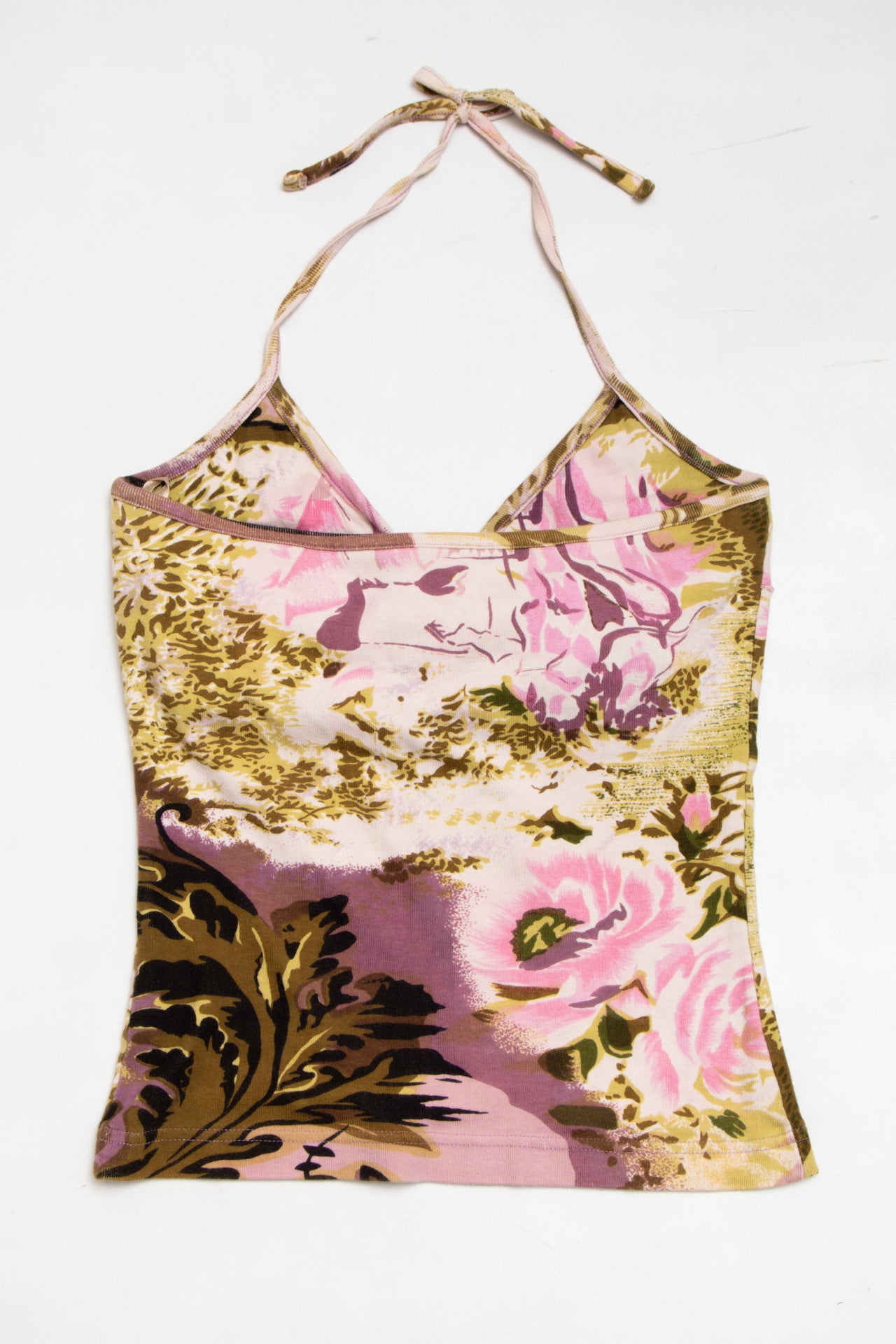 #67 green/pink beaded tank | c. 164 | size 12