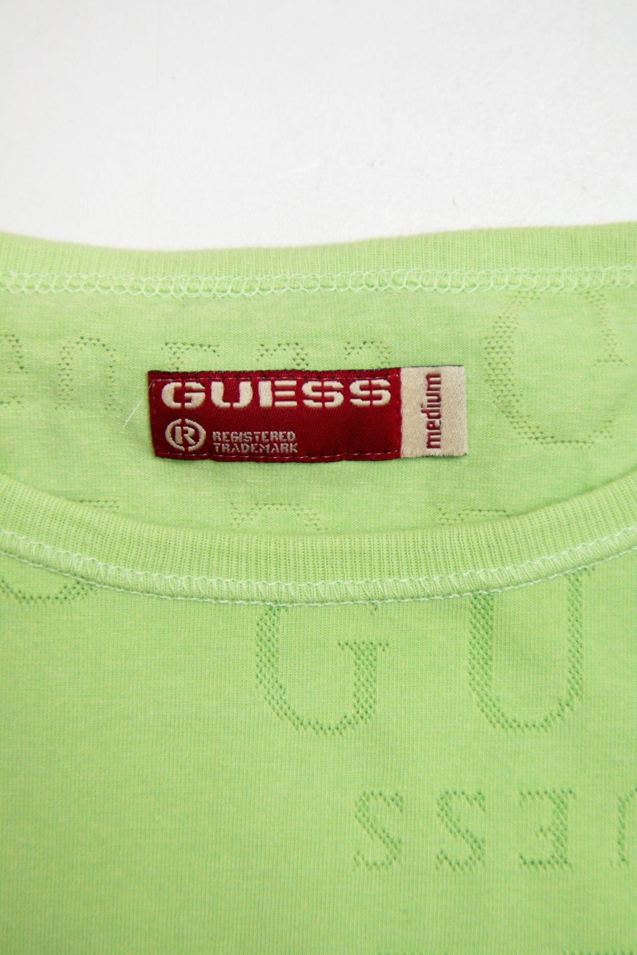 #70 Guess Monogram green tank | c. 164 | size 8