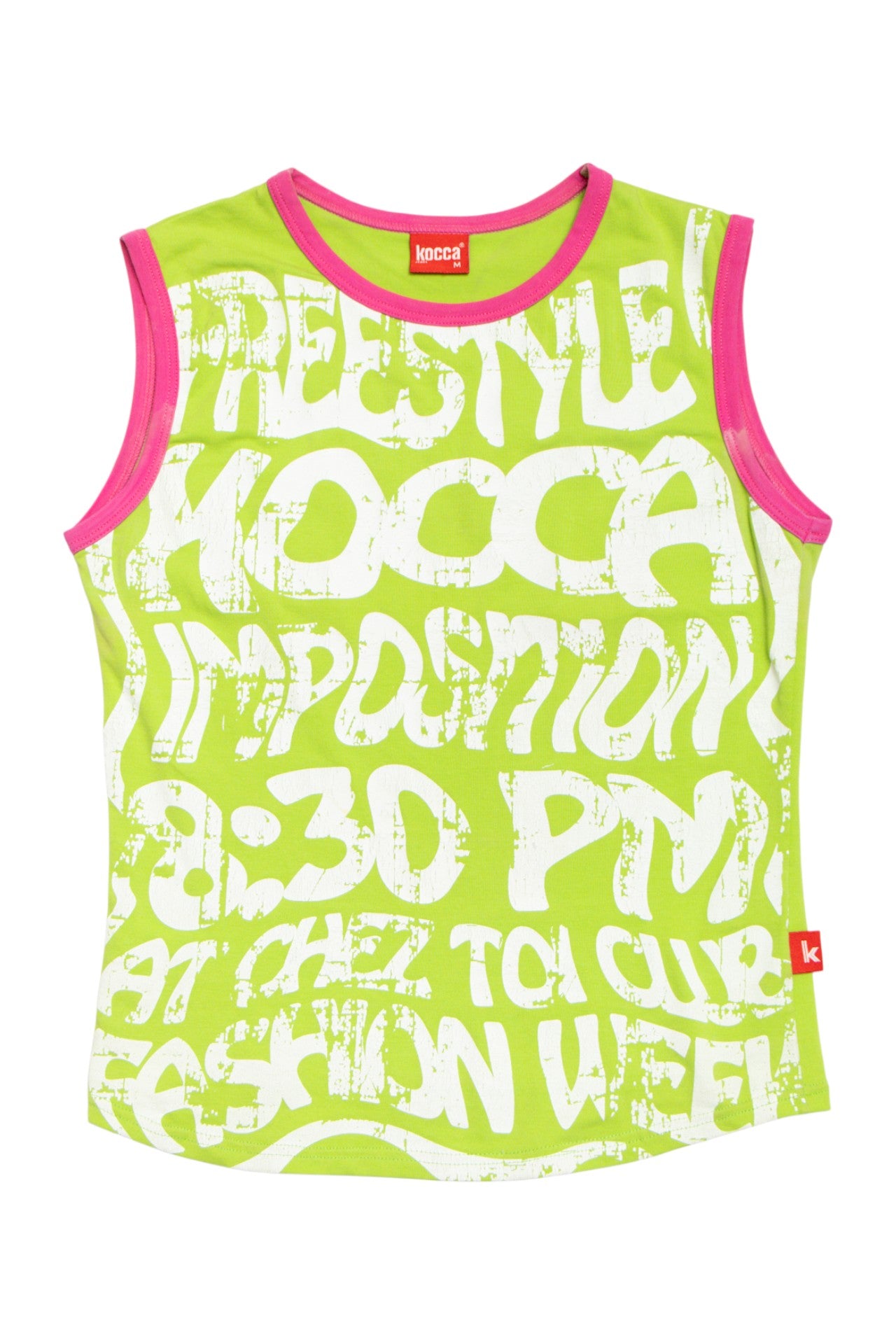 #73 Kocca green/pink tank | c. 164 | size 10