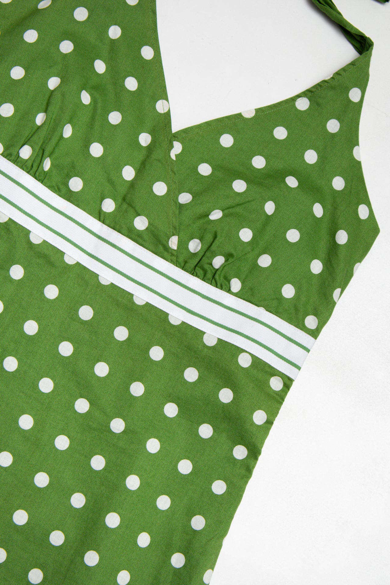 #81 Esprit cotton halter polka dot top | c. 164 | size 8/10