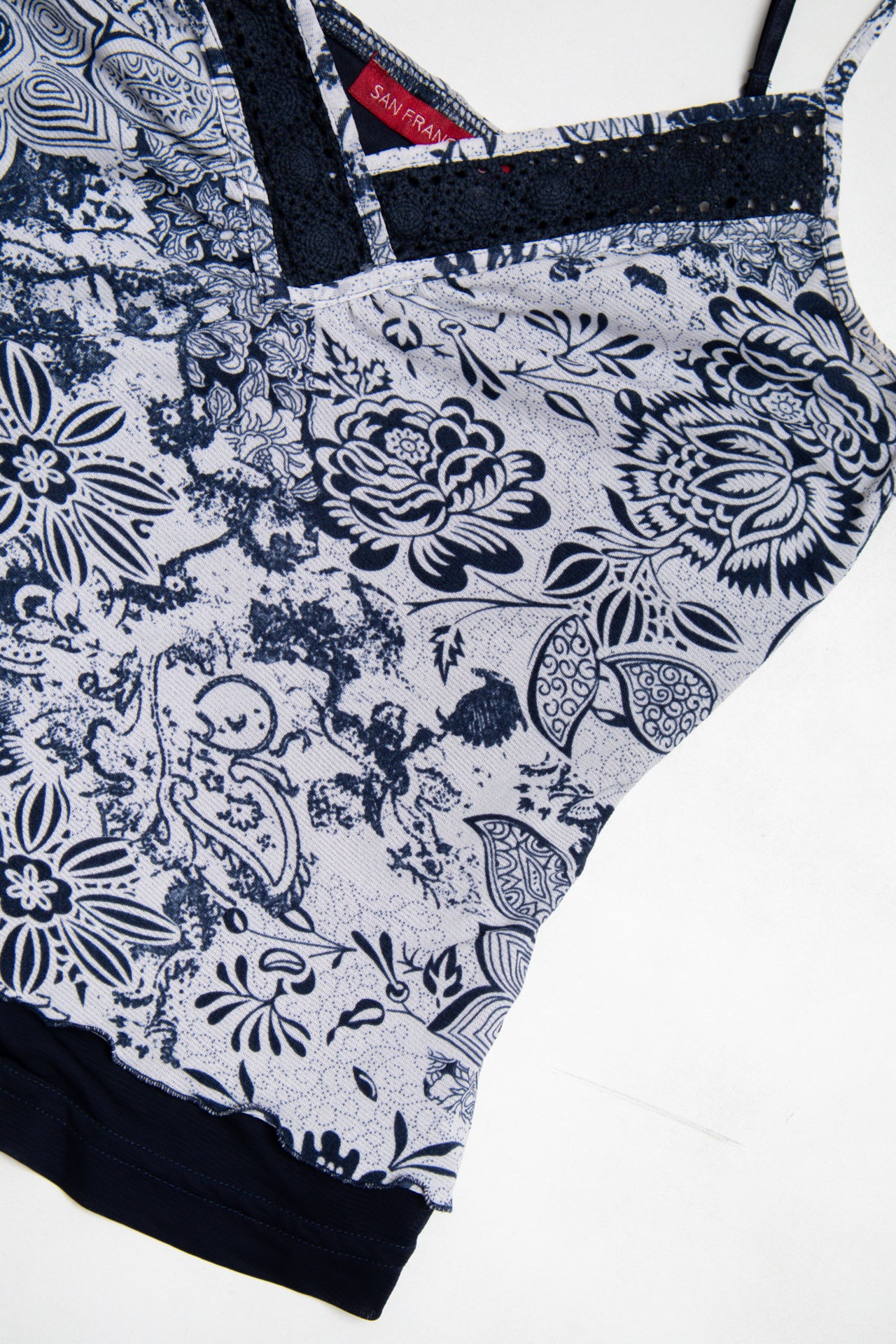 #85 San Francisco paisley navy cami | c. 164 | size 10