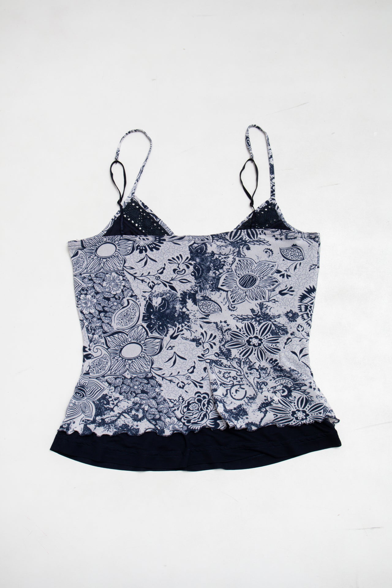#85 San Francisco paisley navy cami | c. 164 | size 10