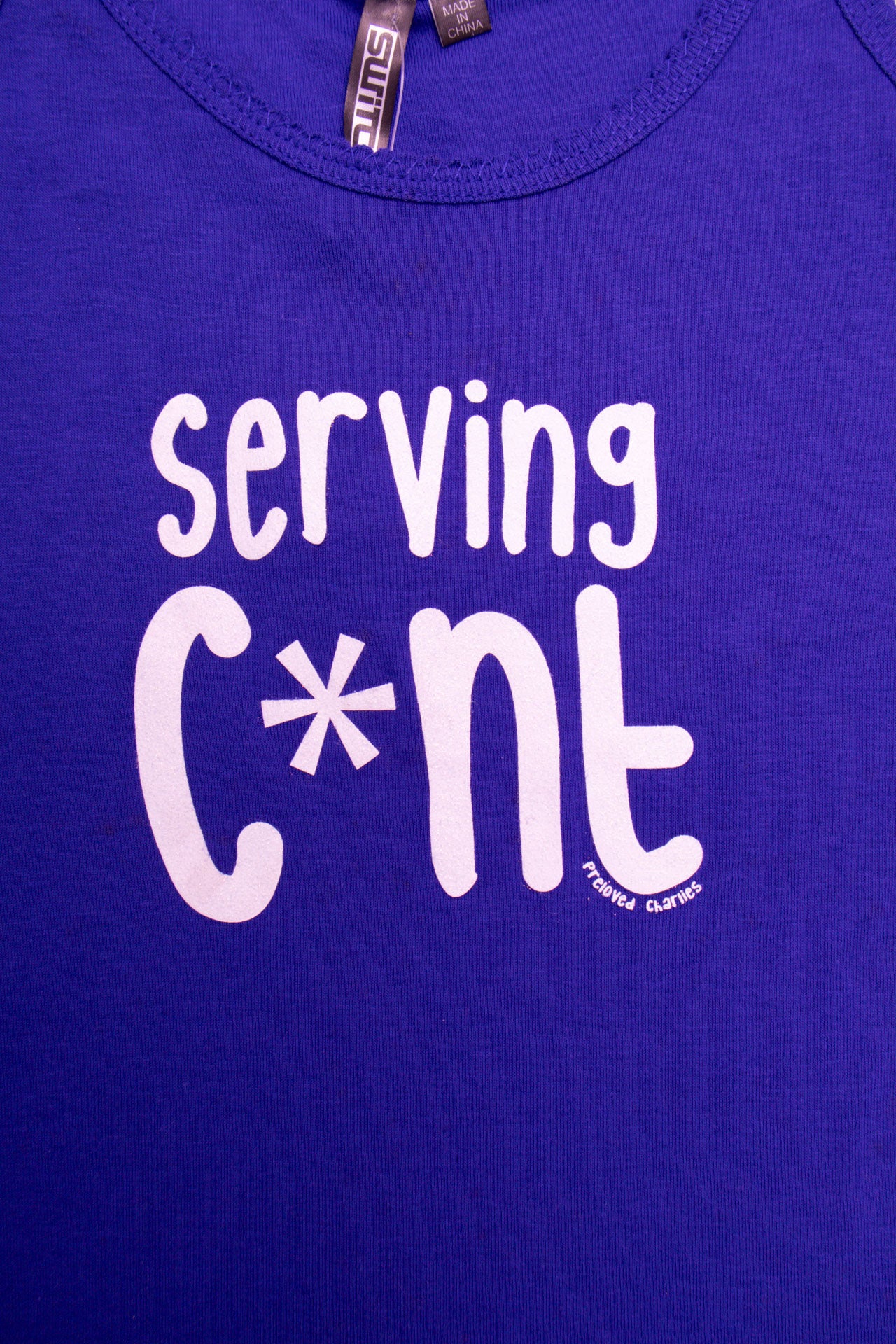 #44 Serving C*nt Purple Tank | Size 10/12