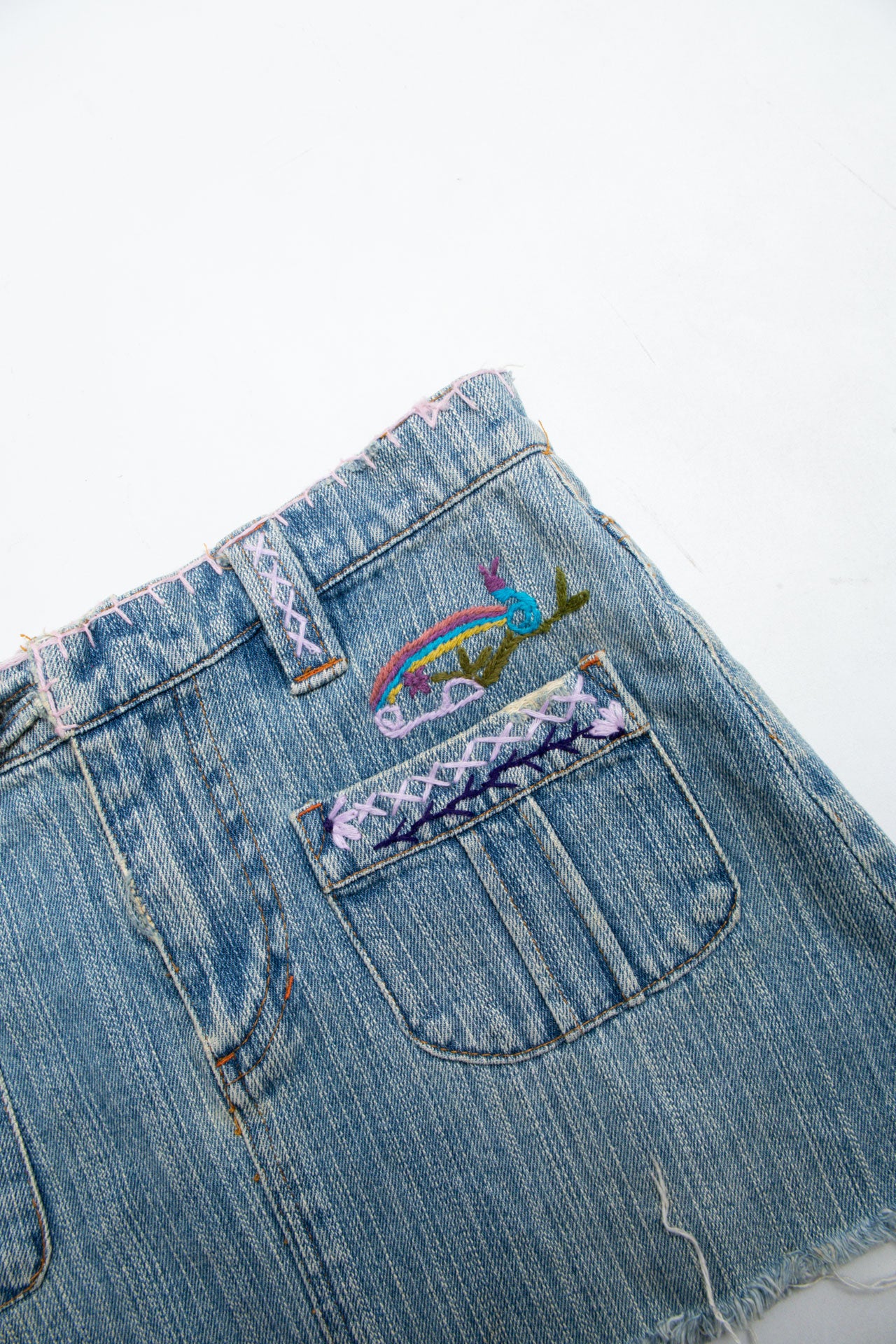 #66 Cheyennerich Denim Mini | Garden Brat | Size 8