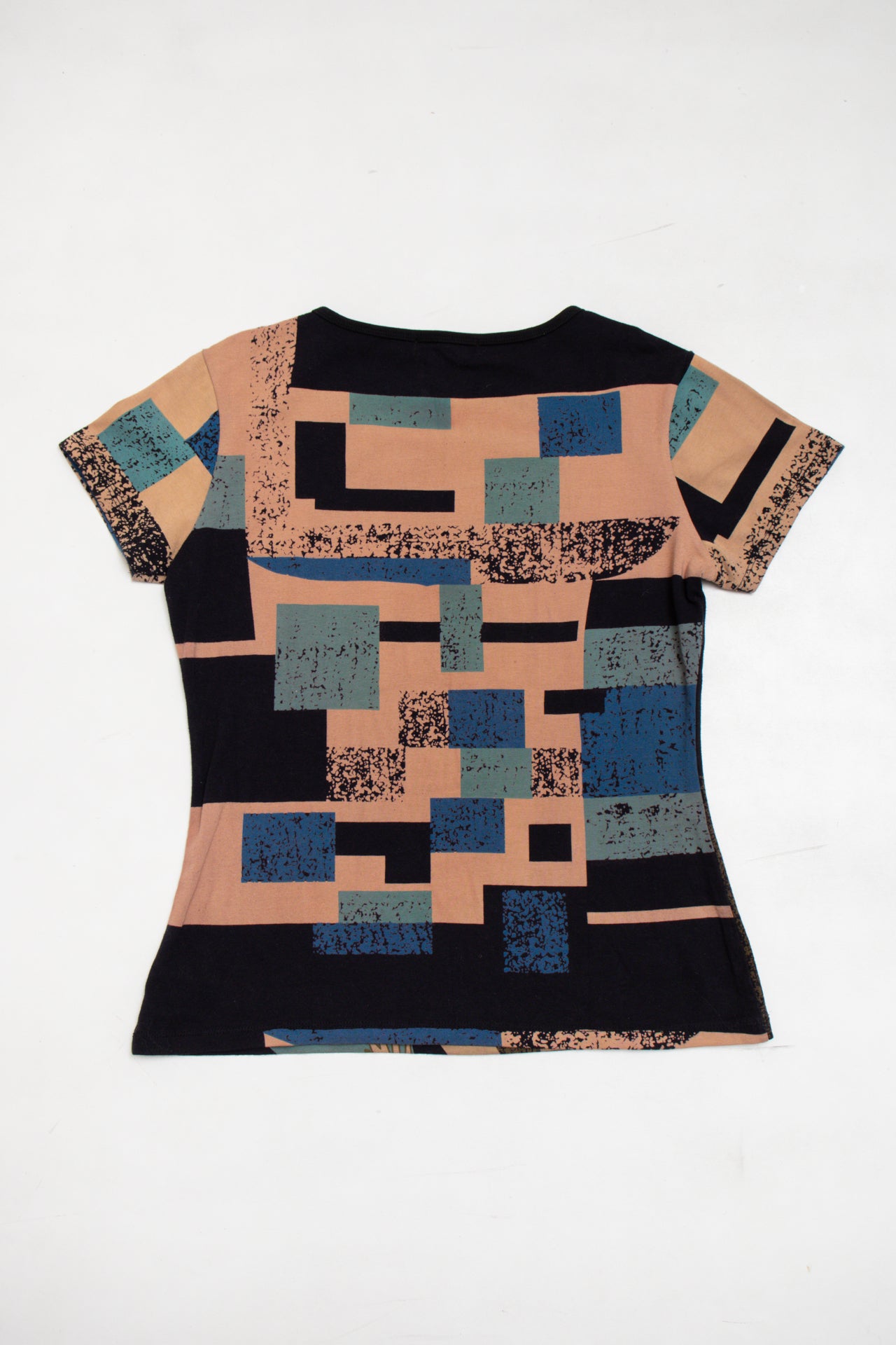 #103 Custo Barcelona blue metallic tee | c. 164 | size 10/12