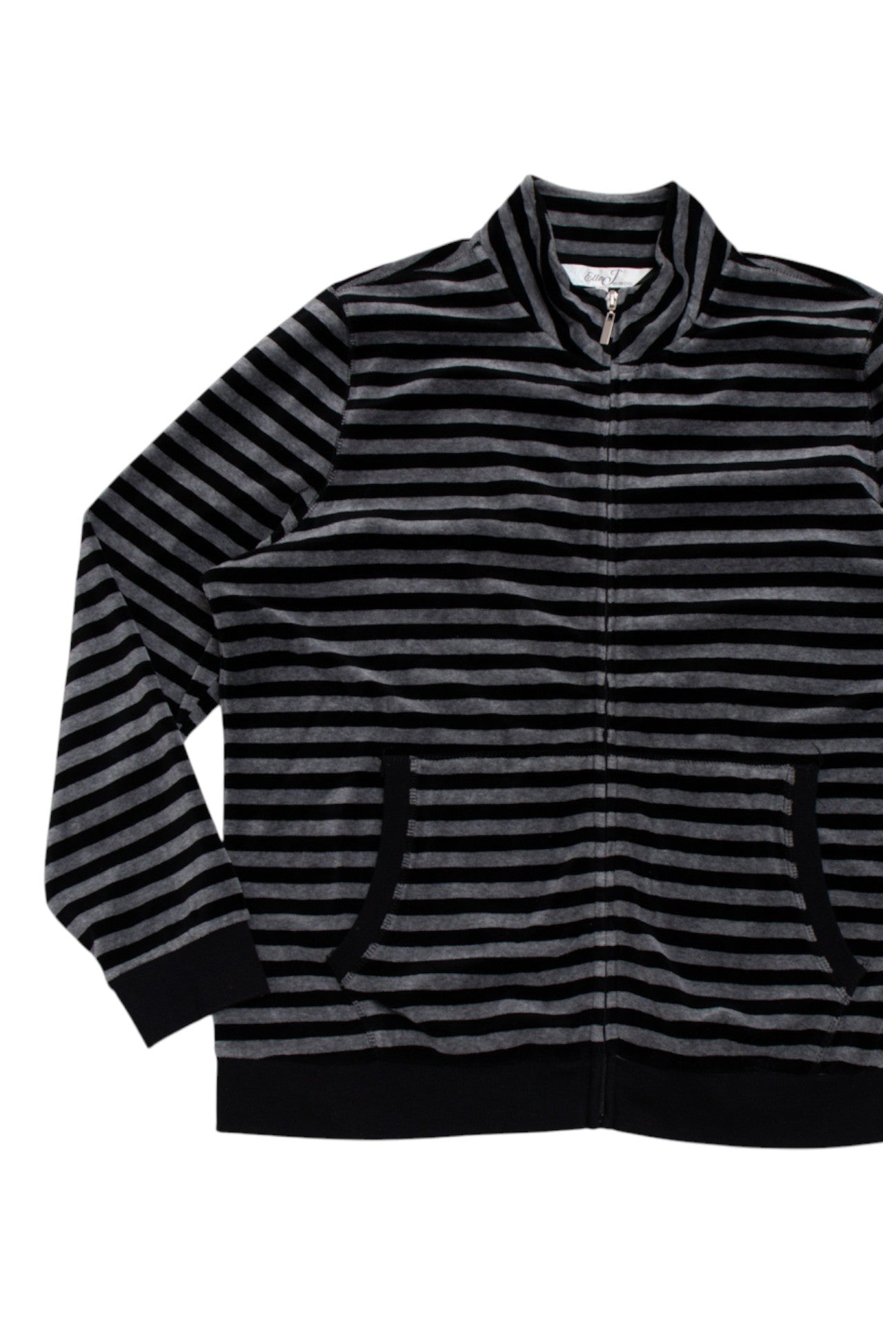 #110 Ella J striped zip up jersey | c. 164 | size 12