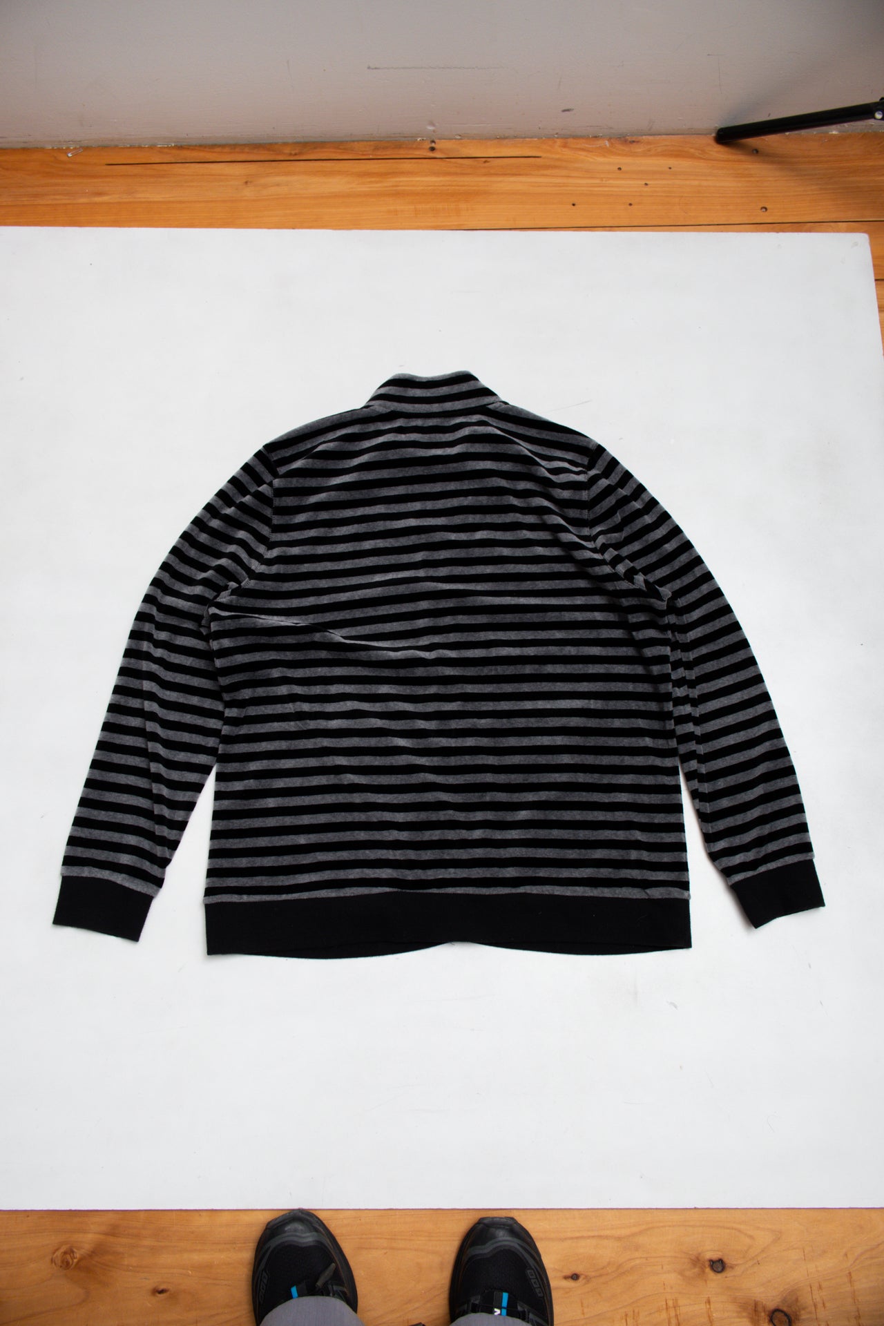 #110 Ella J striped zip up jersey | c. 164 | size 12
