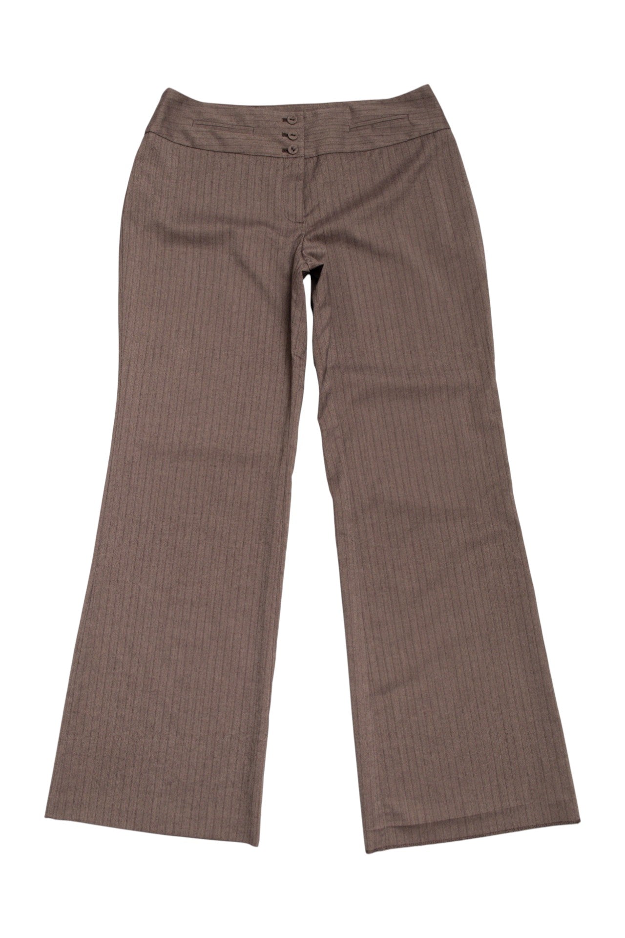#113 Apt. 9 brown pin-stripe pants | c. 164 | size 12