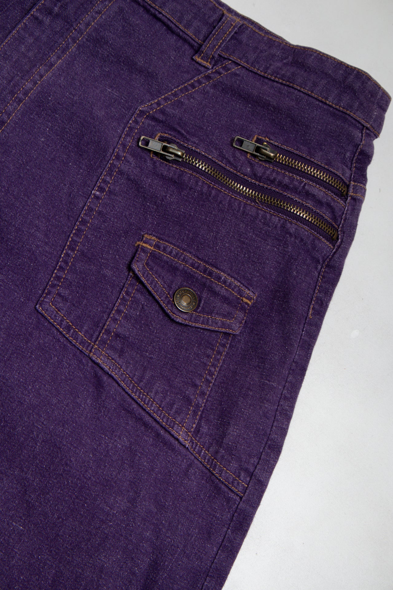 #114 Denim 24/7 purple maxi skirt | c. 164 | size 12