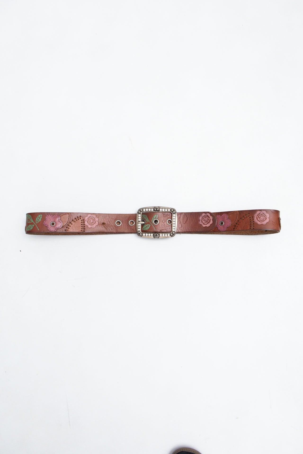 #94 Floral Leather Belt | Garden Brat