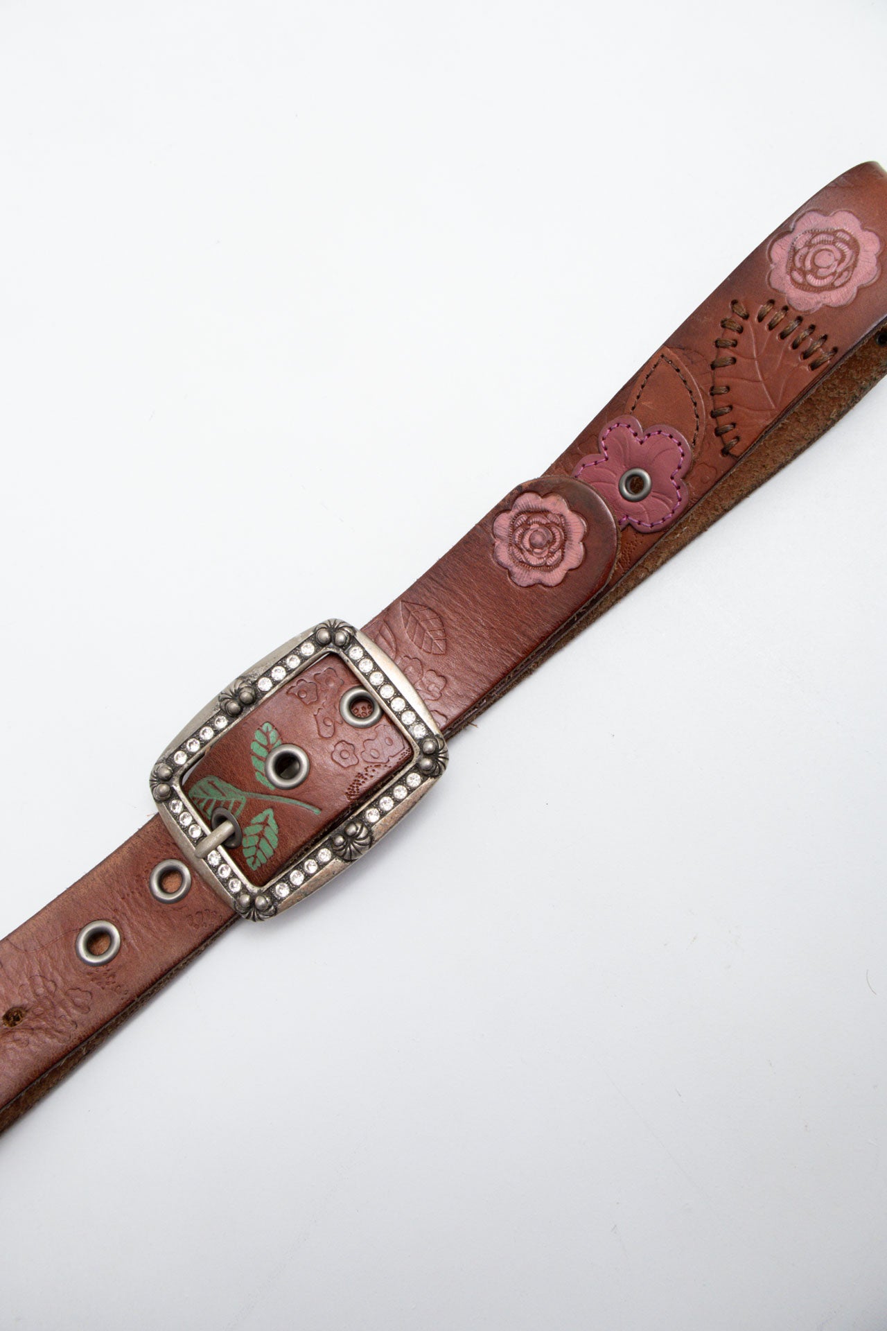 #94 Floral Leather Belt | Garden Brat