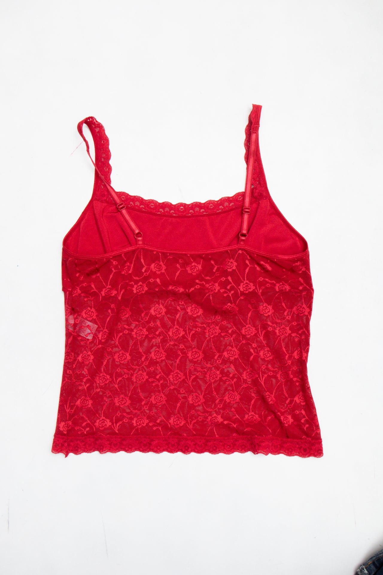 #90 Vassarette Red Lace Cami | Collection 139 | Size 10/12