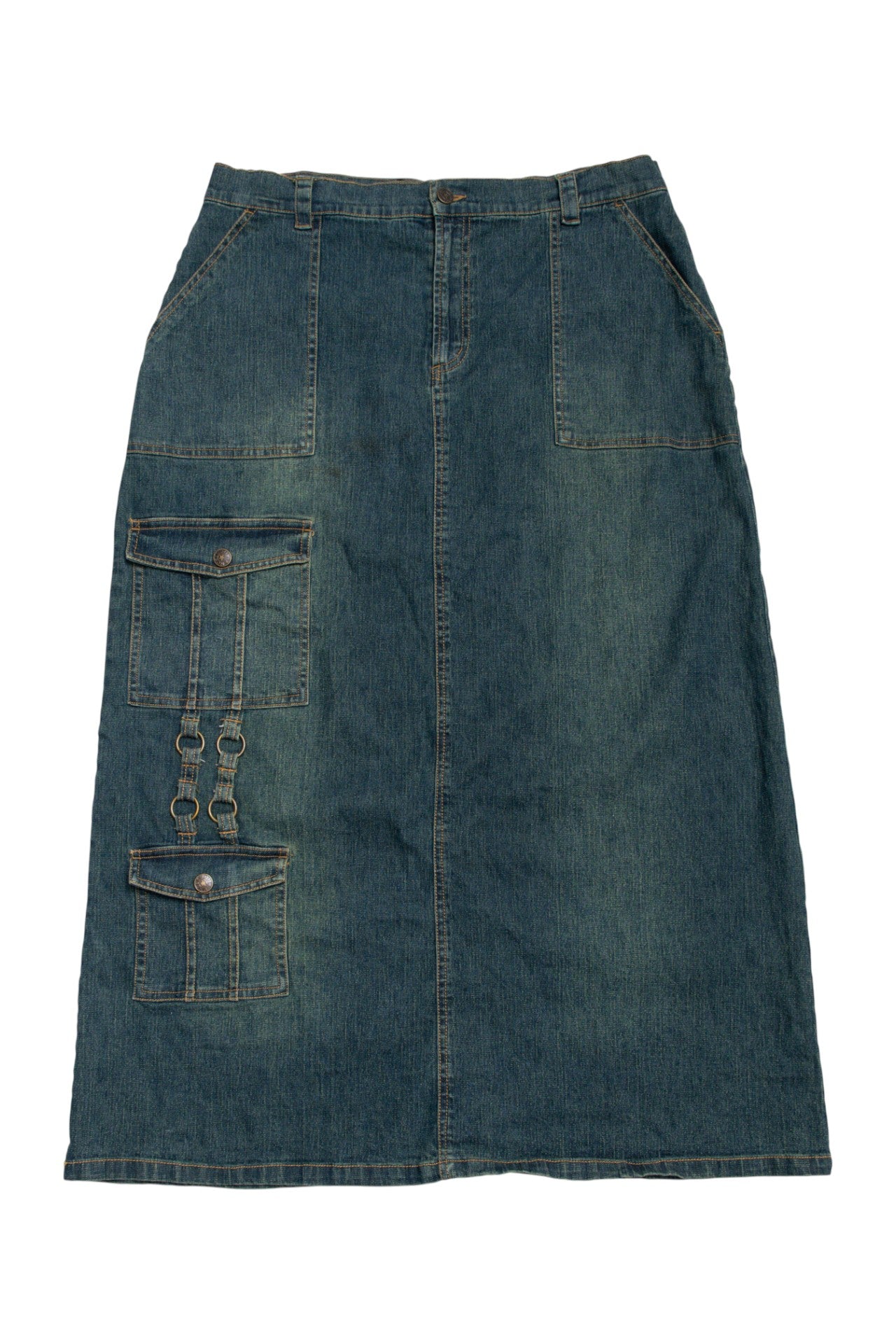 #125 Indulgence denim maxi skirt | c. 164 | size 12